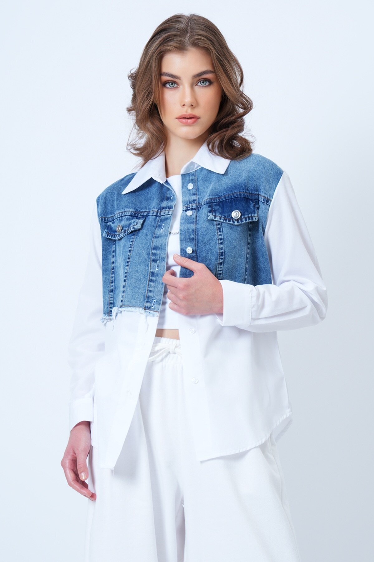 Jean Garneli Poplin Gömlek