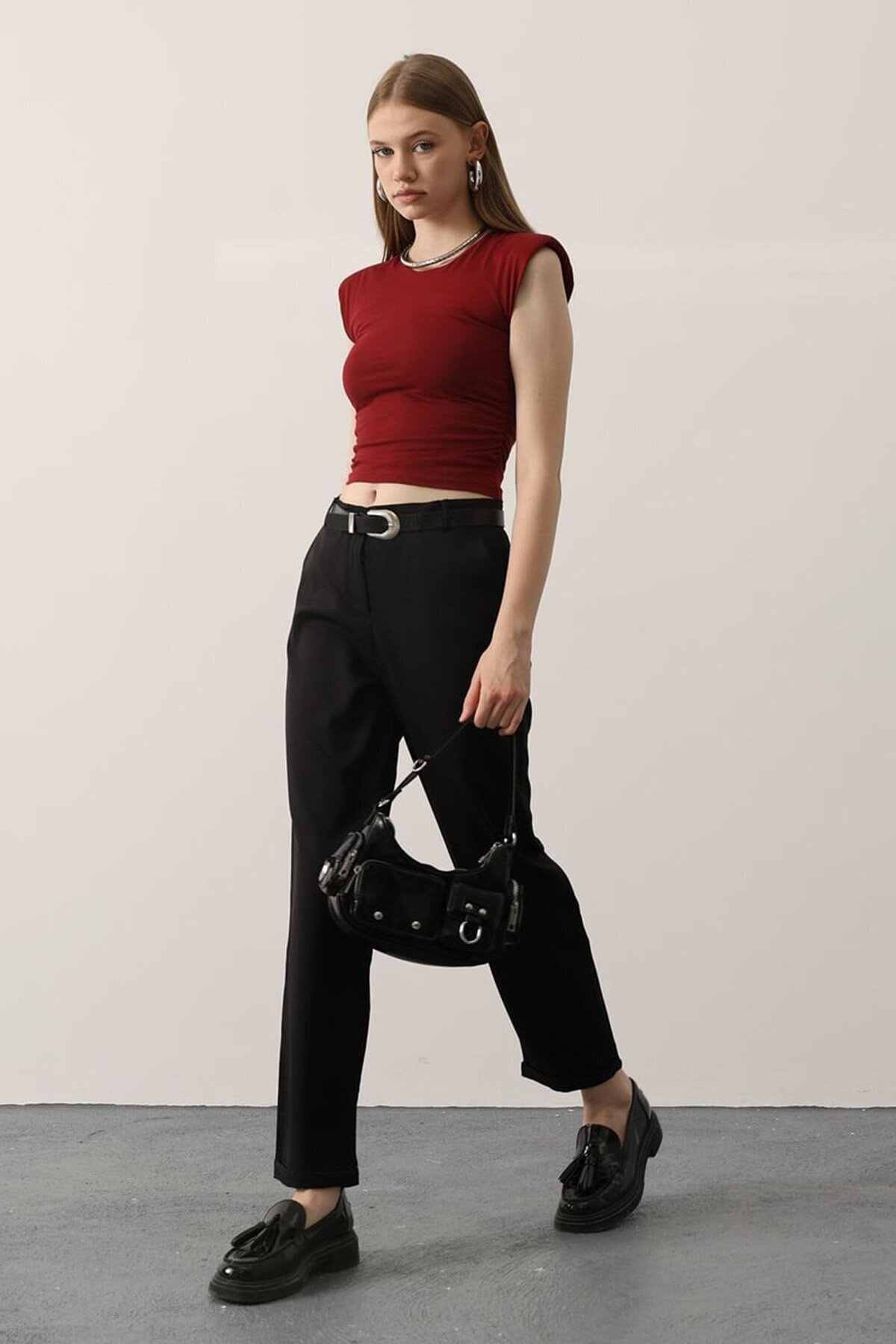 Kemerli Havuç Pantolon