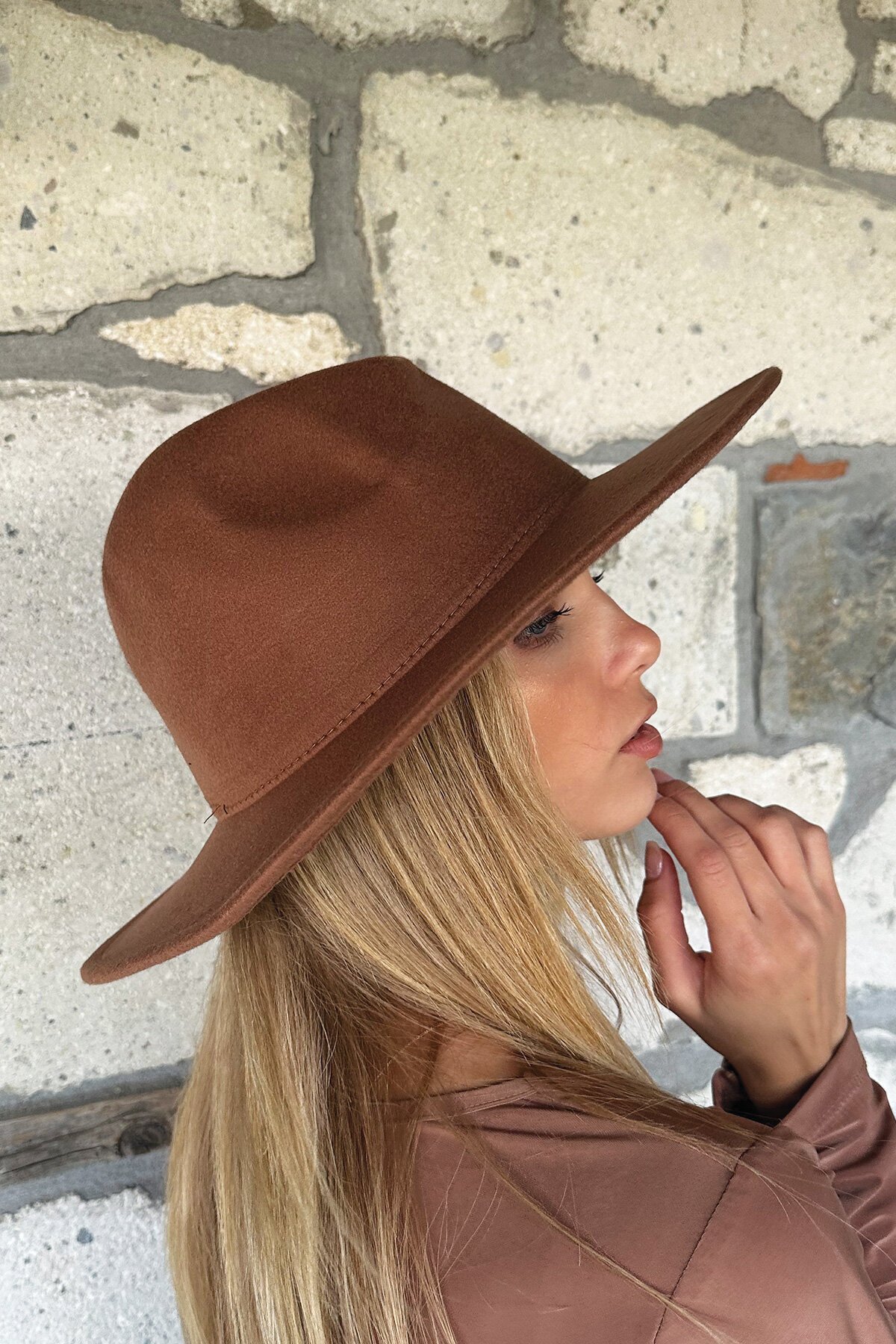 Kahverengi Kovboy Şapka