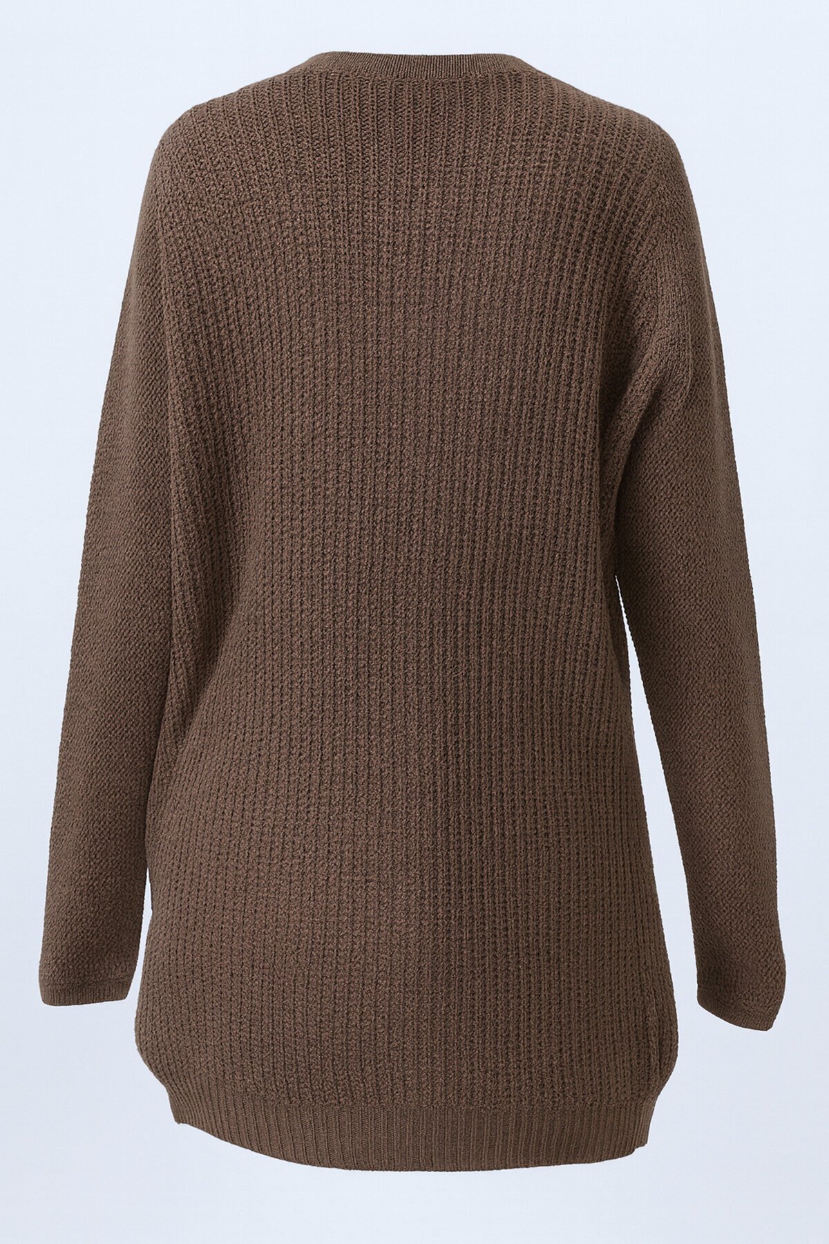 Selanik Örgü Uzun Basic Hırka