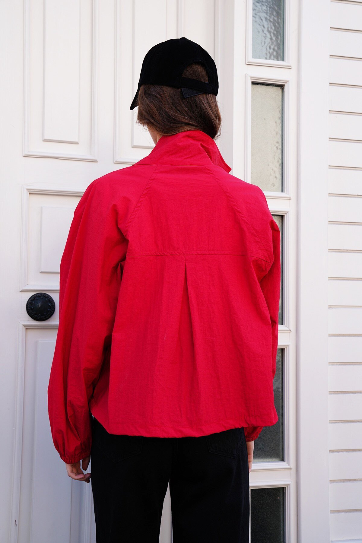 Su İtici Dik Yaka Bomber Ceket