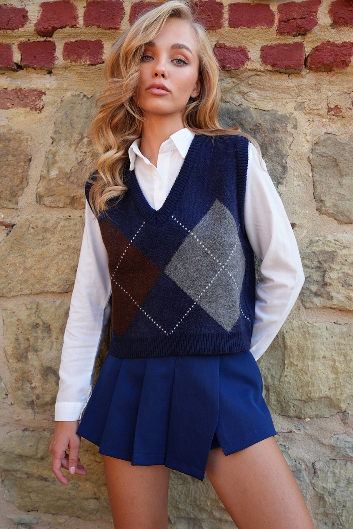 V Yaka Kolej Süveter