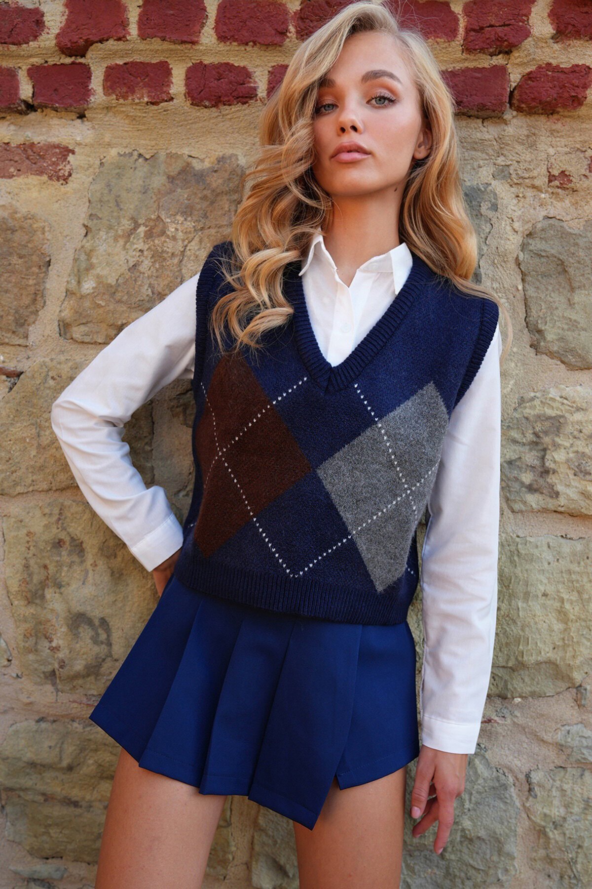 V Yaka Kolej Süveter