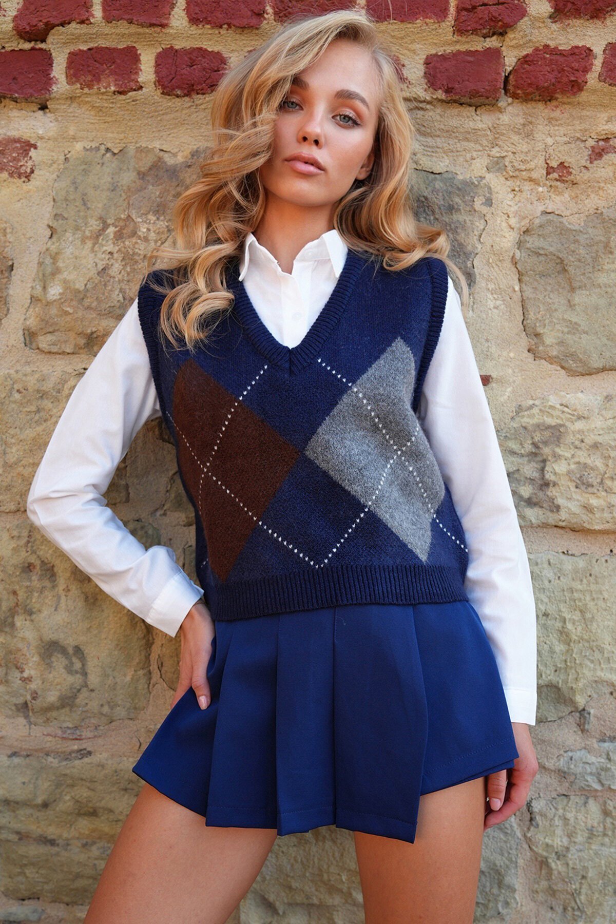 V Yaka Kolej Süveter