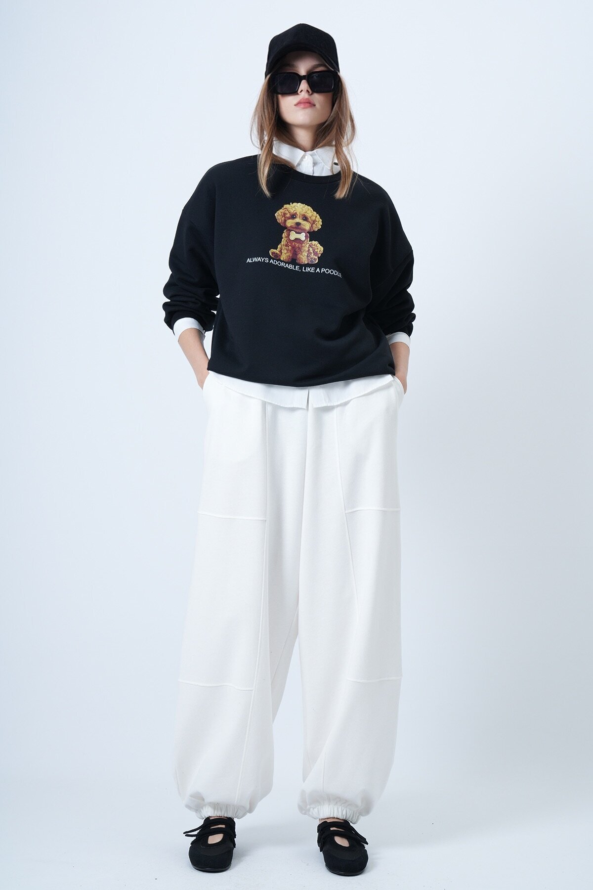 Çift Cepli Dikiş Detaylı Jogger Pantolon