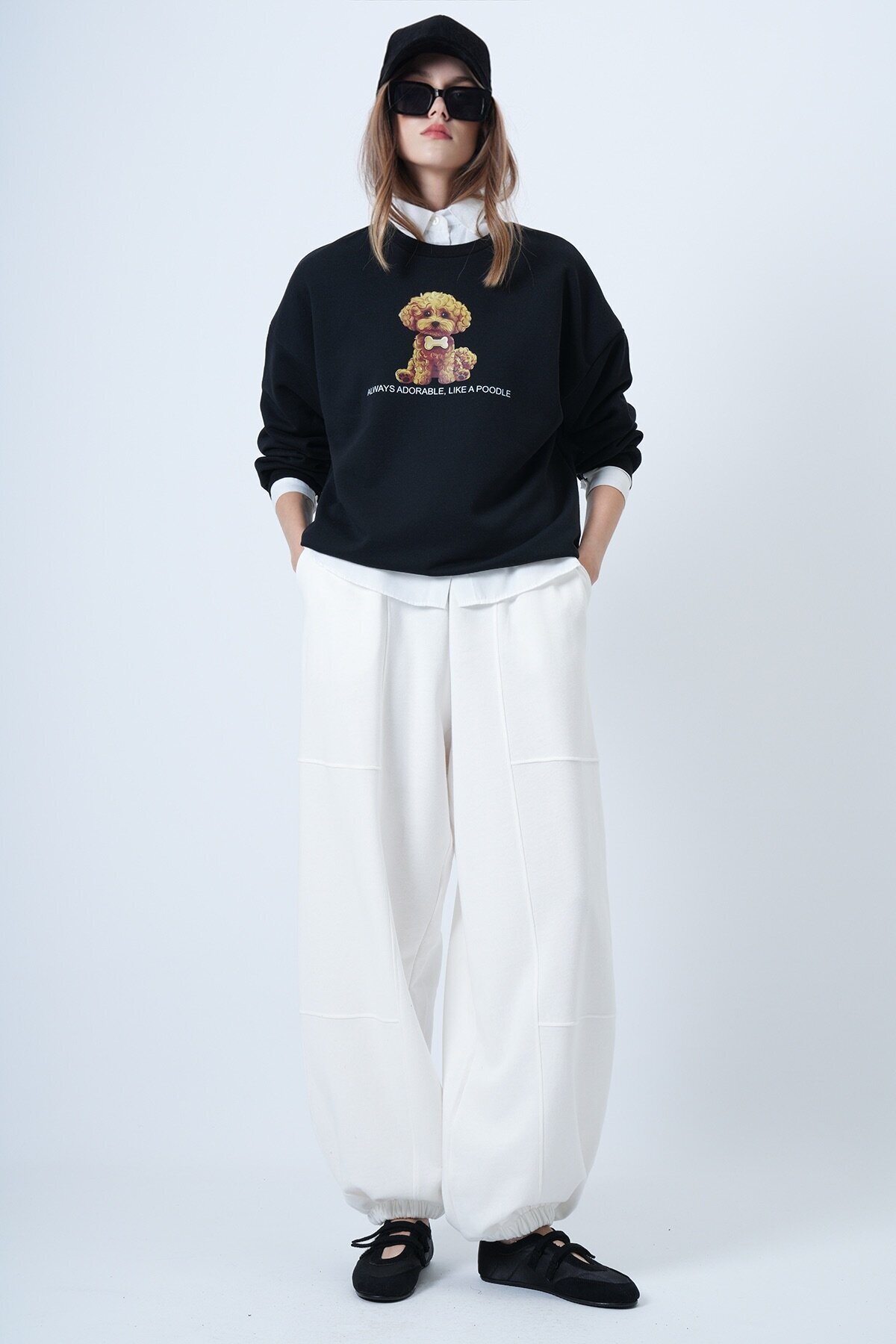 Çift Cepli Dikiş Detaylı Jogger Pantolon