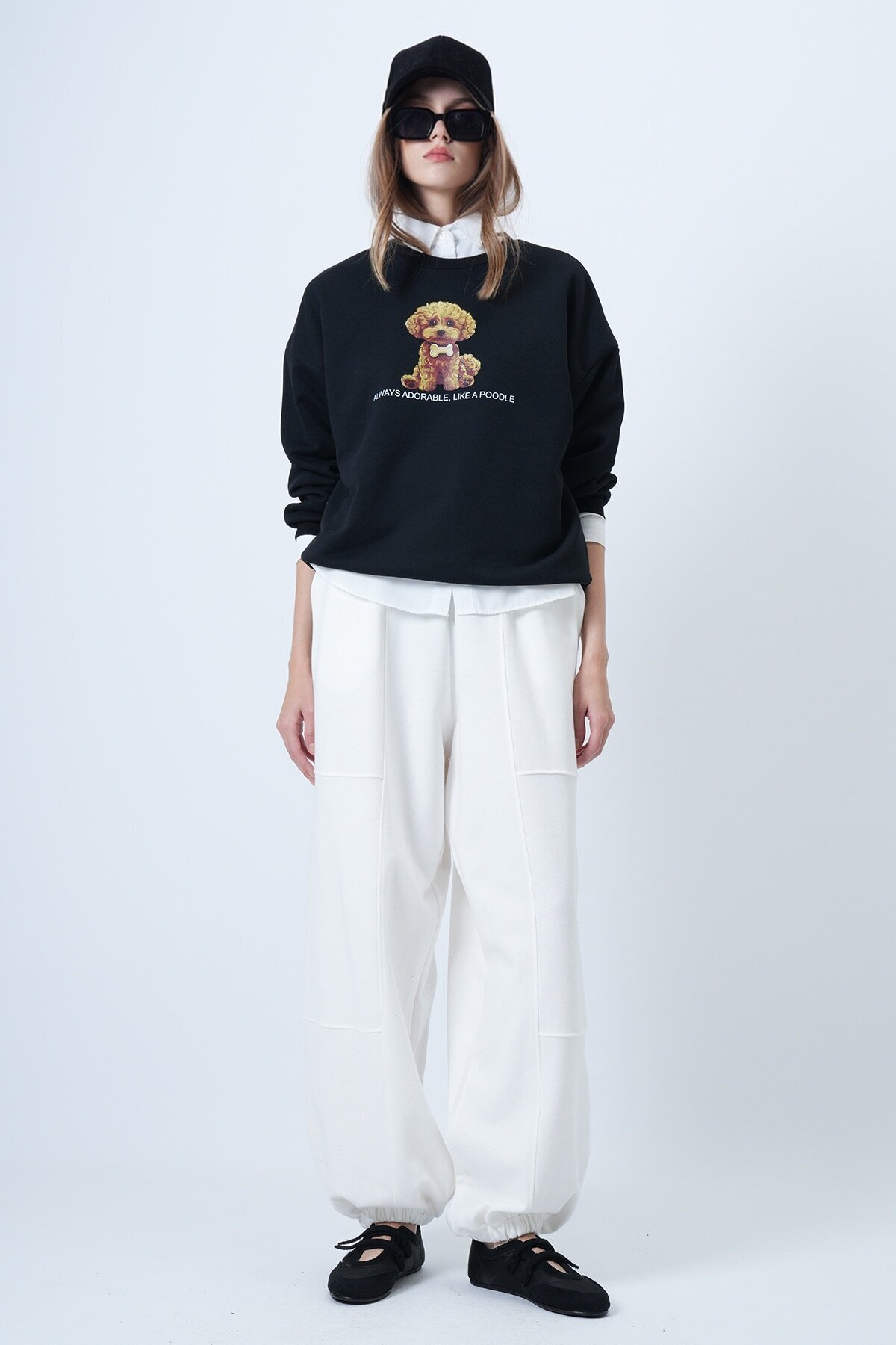 Çift Cepli Dikiş Detaylı Jogger Pantolon