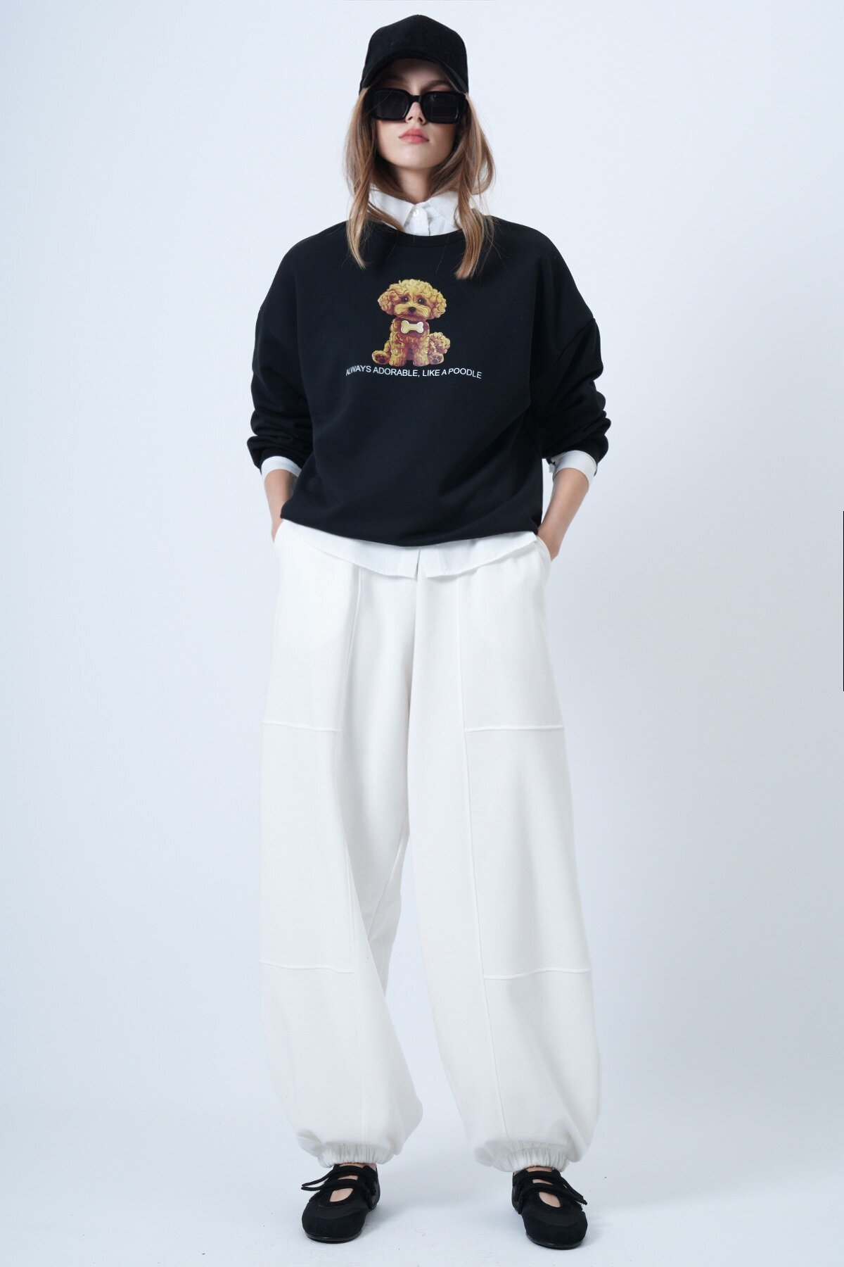 Çift Cepli Dikiş Detaylı Jogger Pantolon