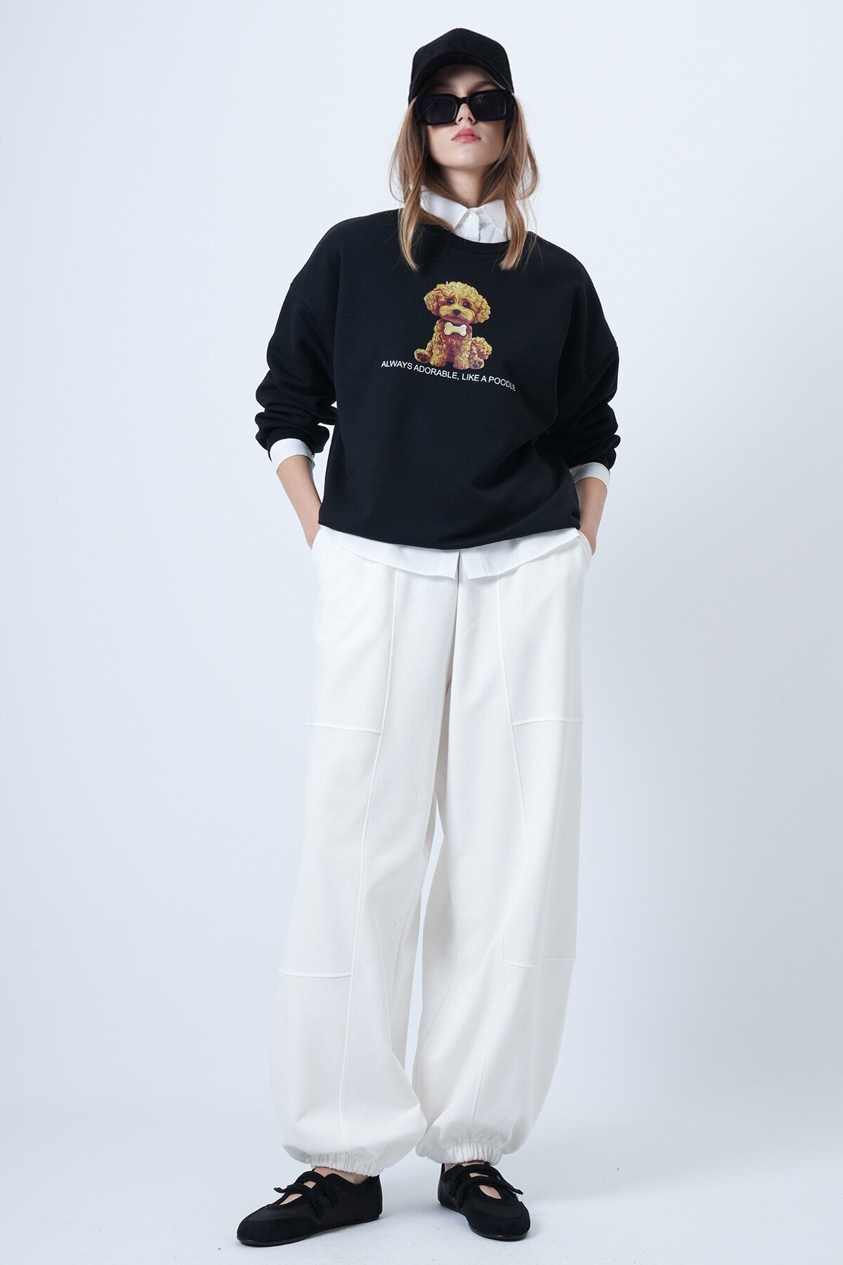 Çift Cepli Dikiş Detaylı Jogger Pantolon