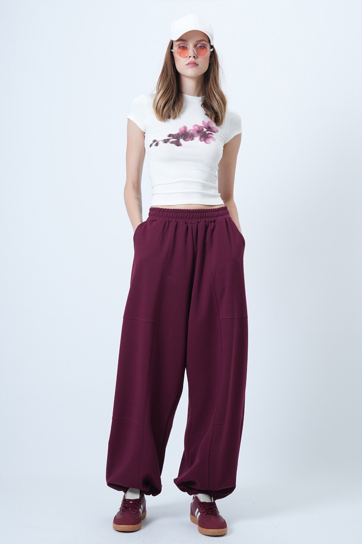 Çift Cepli Dikiş Detaylı Jogger Pantolon