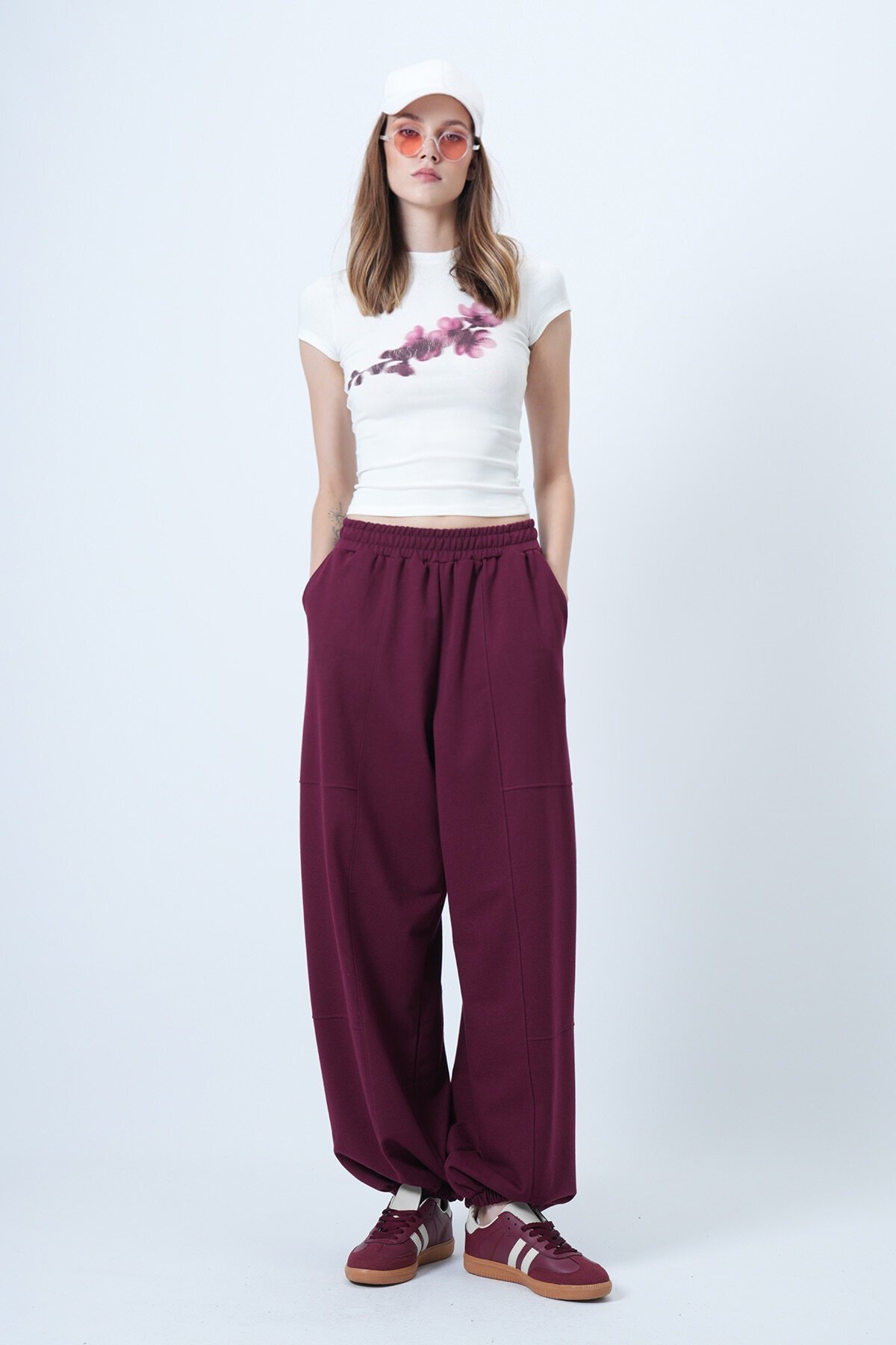 Çift Cepli Dikiş Detaylı Jogger Pantolon