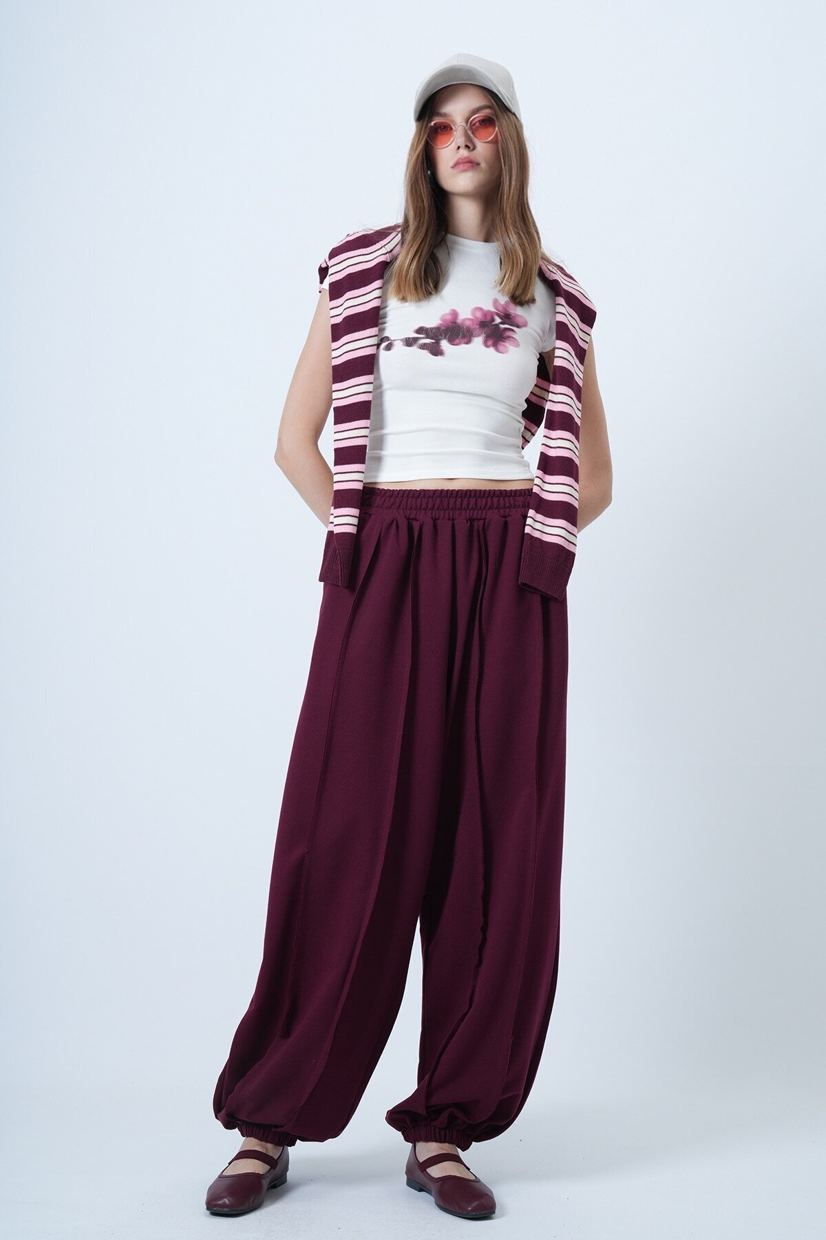 Dikiş Detaylı Paçası Lastikli Jogger Pantolon