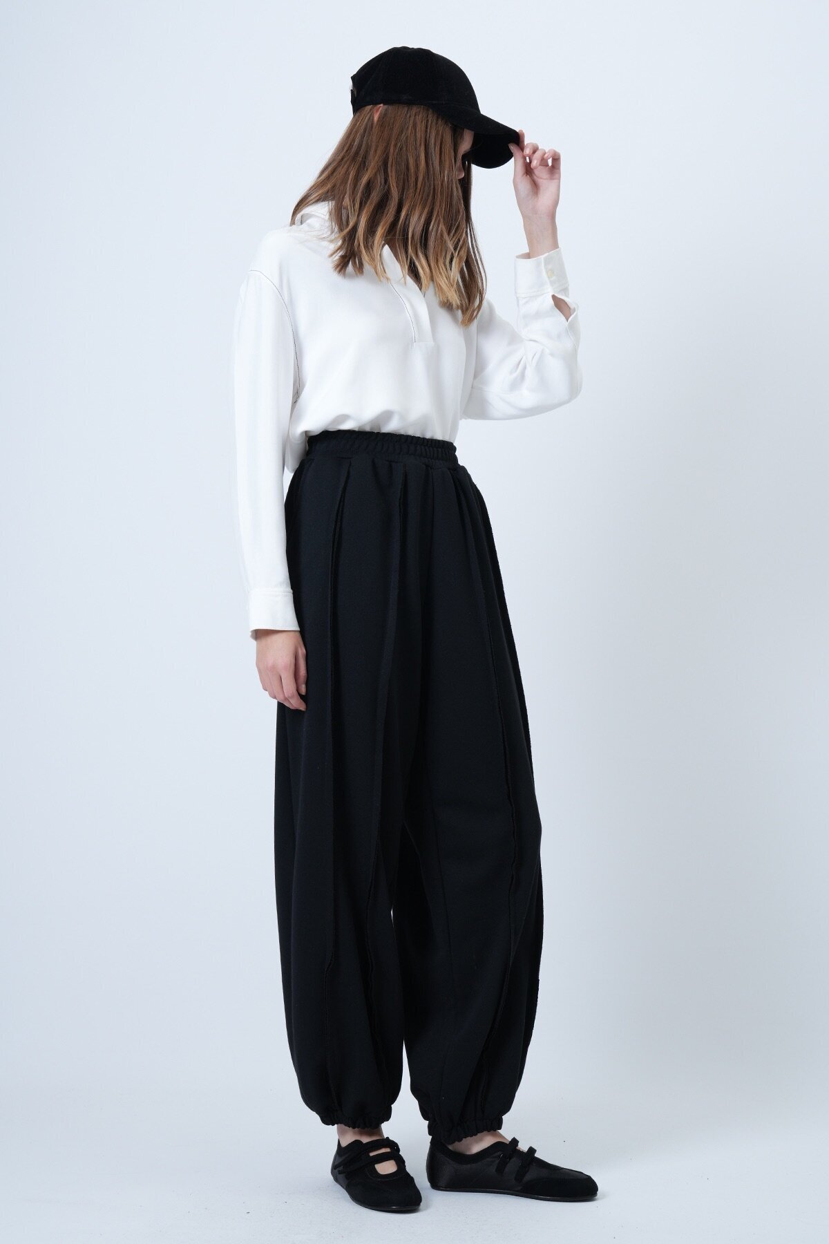 Dikiş Detaylı Paçası Lastikli Jogger Pantolon