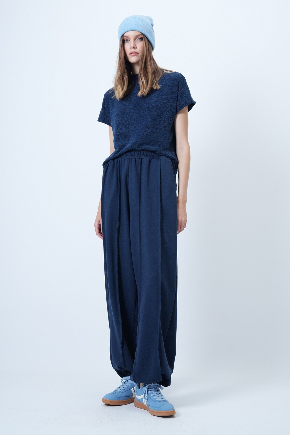 Dikiş Detaylı Paçası Lastikli Jogger Pantolon