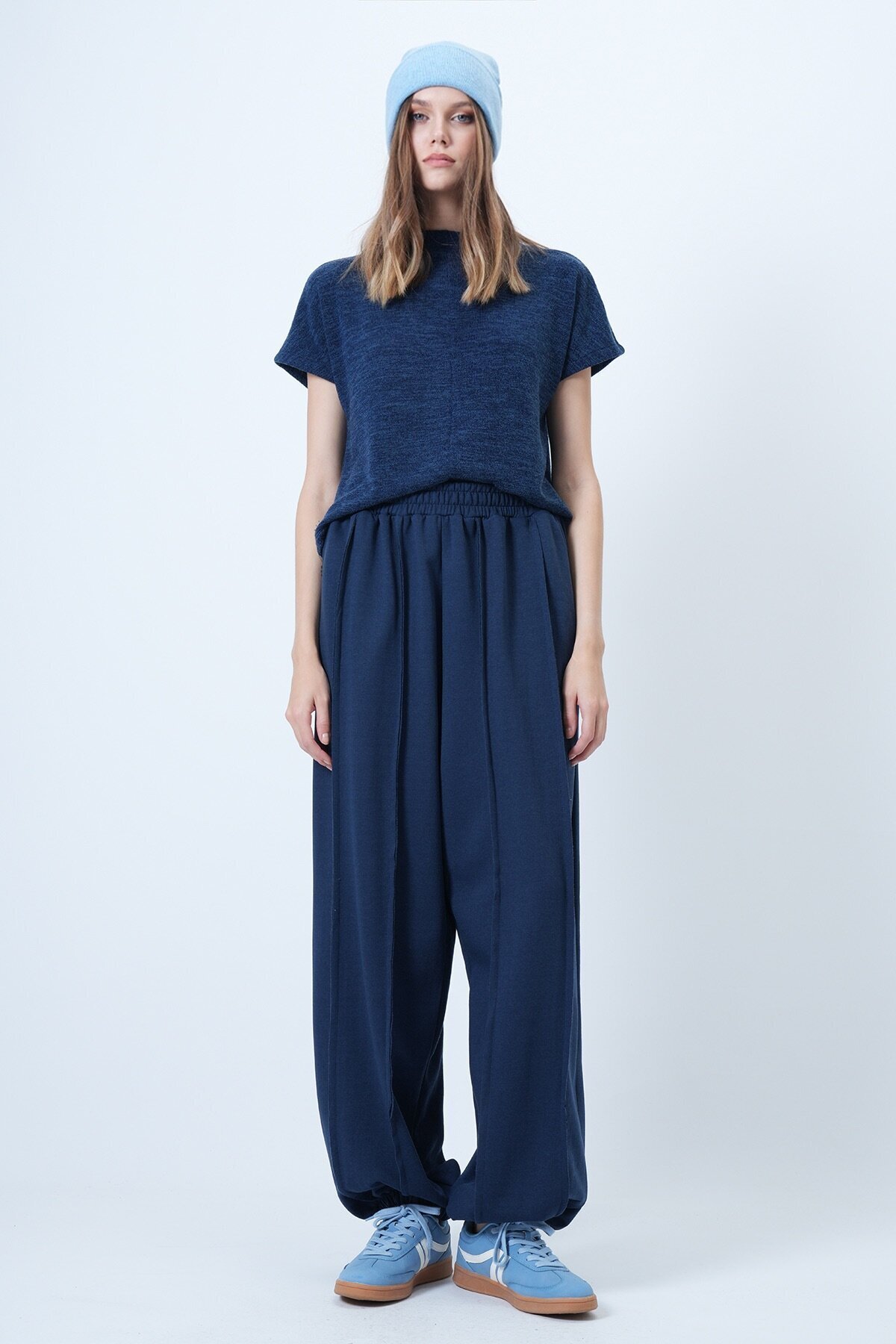 Dikiş Detaylı Paçası Lastikli Jogger Pantolon