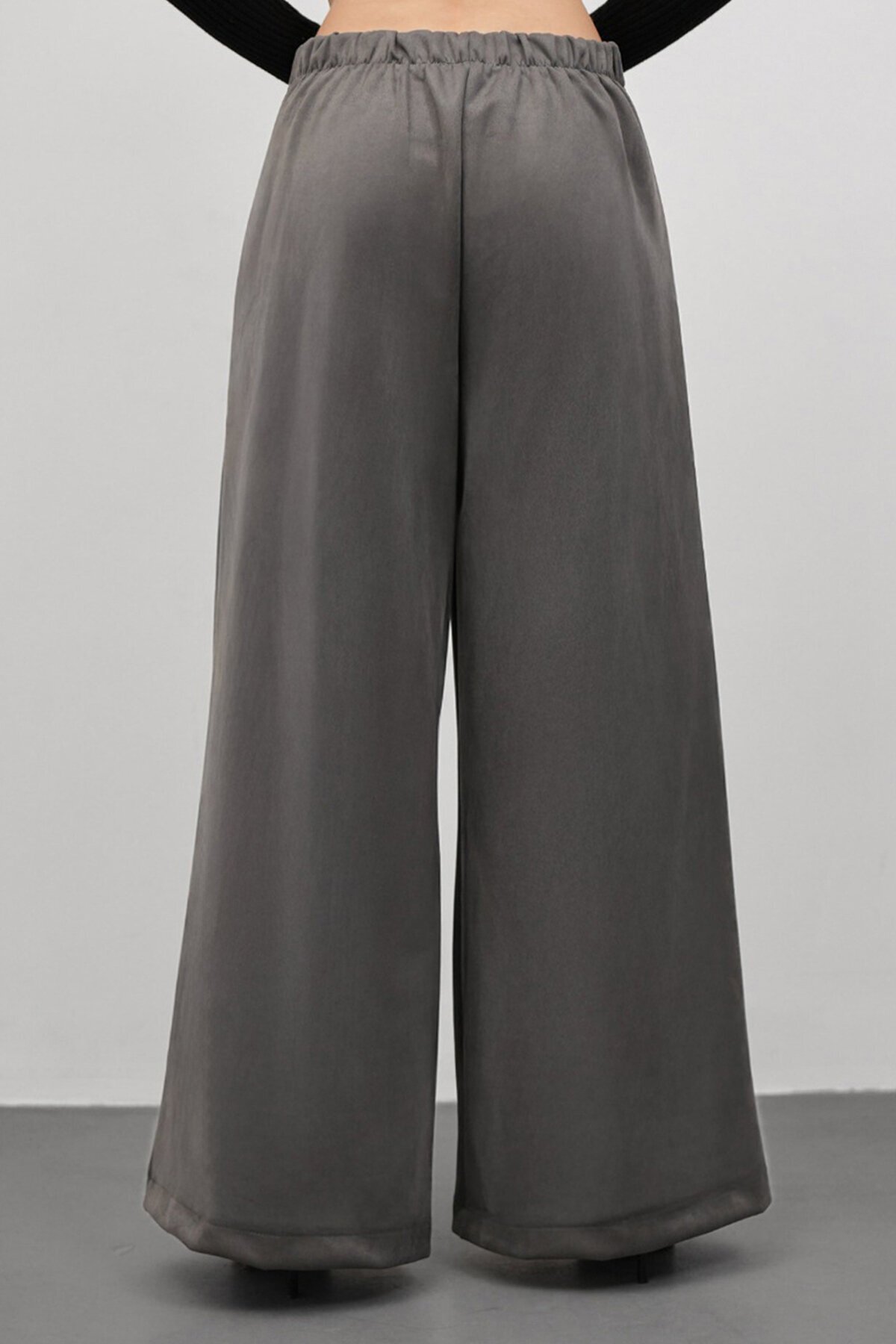 Düğmeli Pileli Palazzo Pantolon