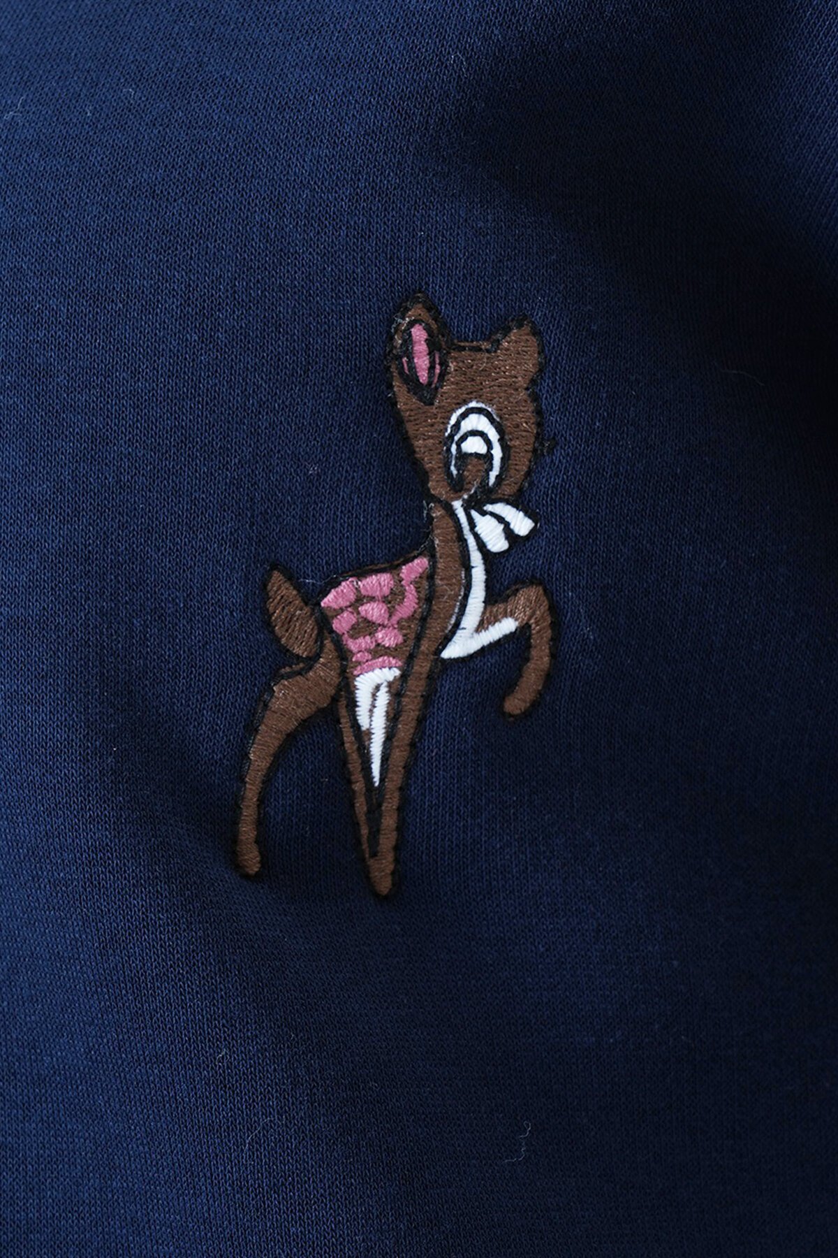 Geyik Nakışlı 3 İplik Sweatshirt