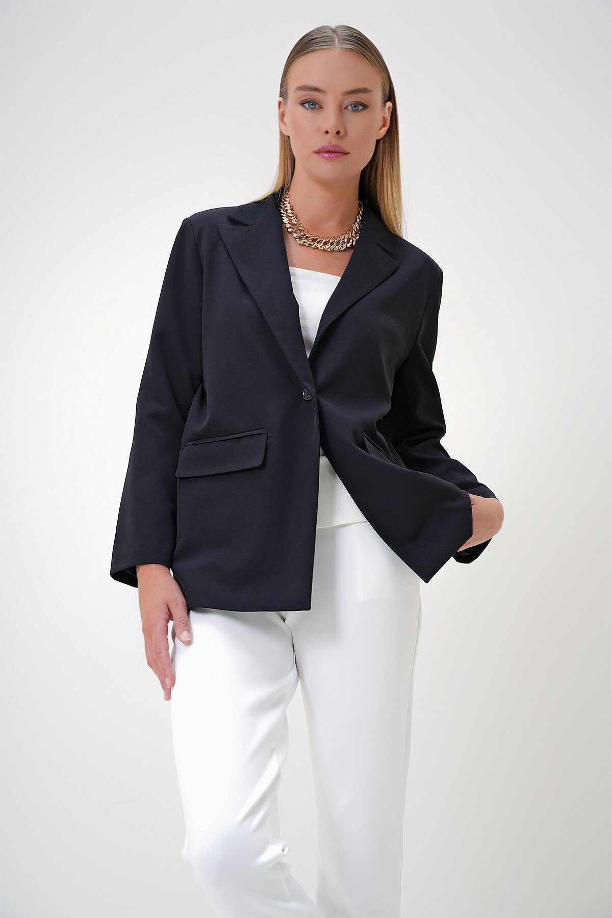 İçi Astarlı Blazer Ceket