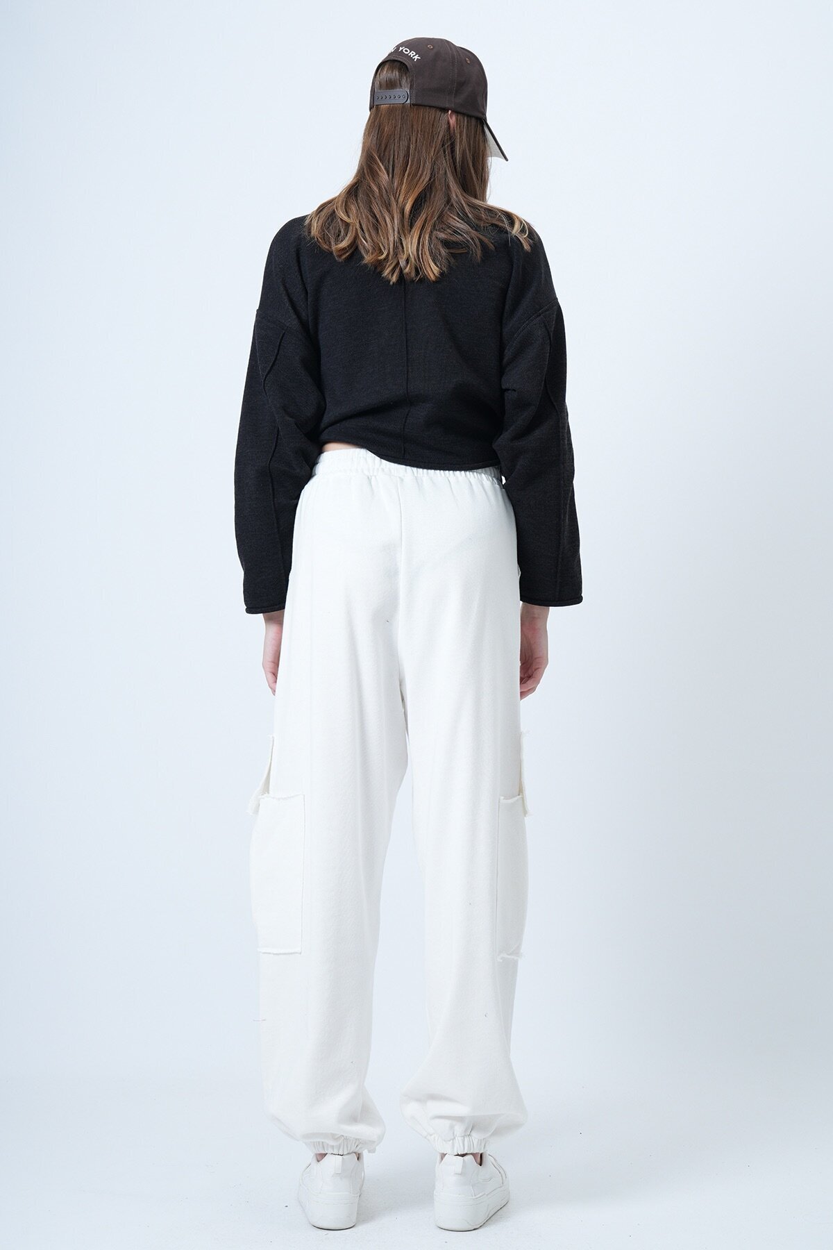 Kargo Cepli Dikiş Detaylı Pamuklu Jogger Pantolon