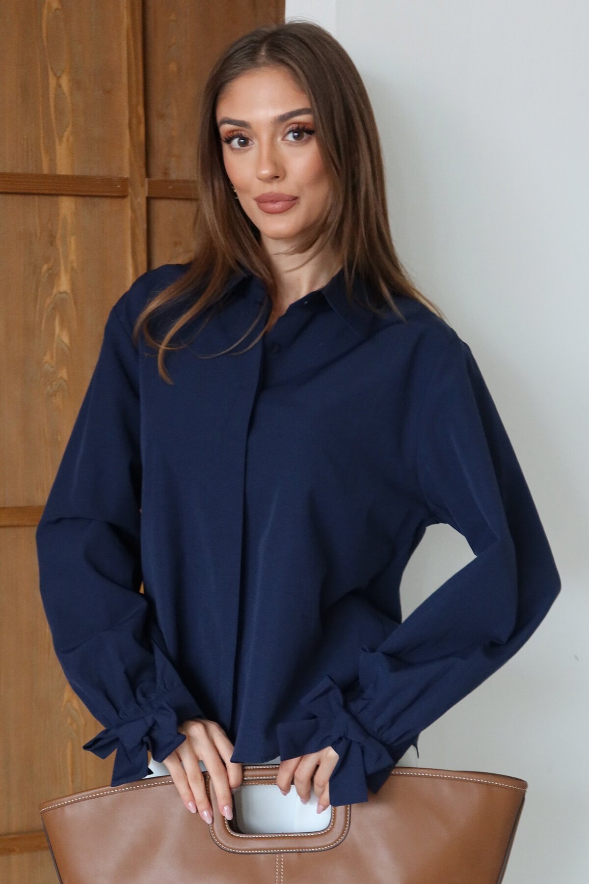 Kurdale Detaylı Oversize Gömlek