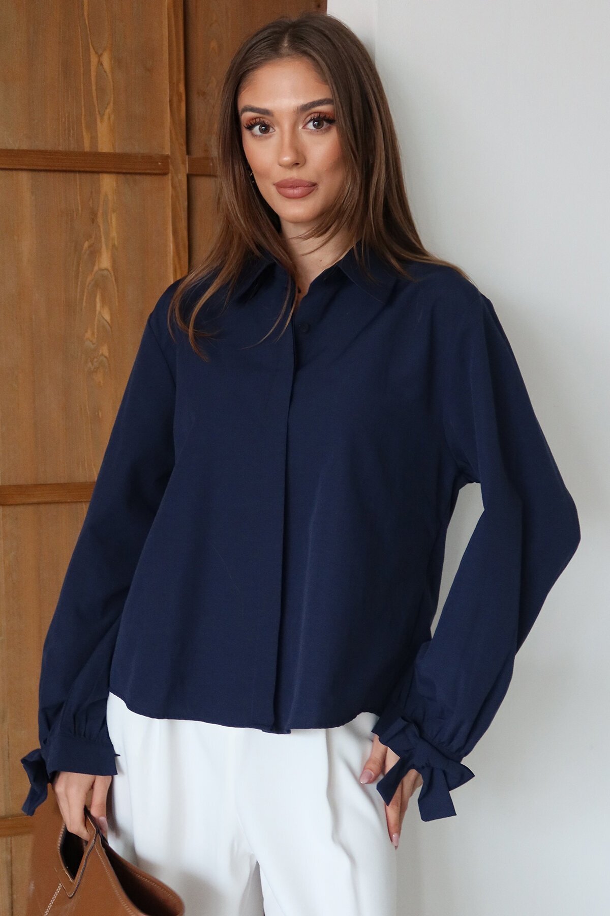 Kurdale Detaylı Oversize Gömlek