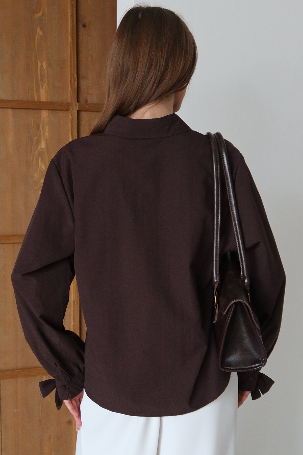 Kurdale Detaylı Oversize Gömlek