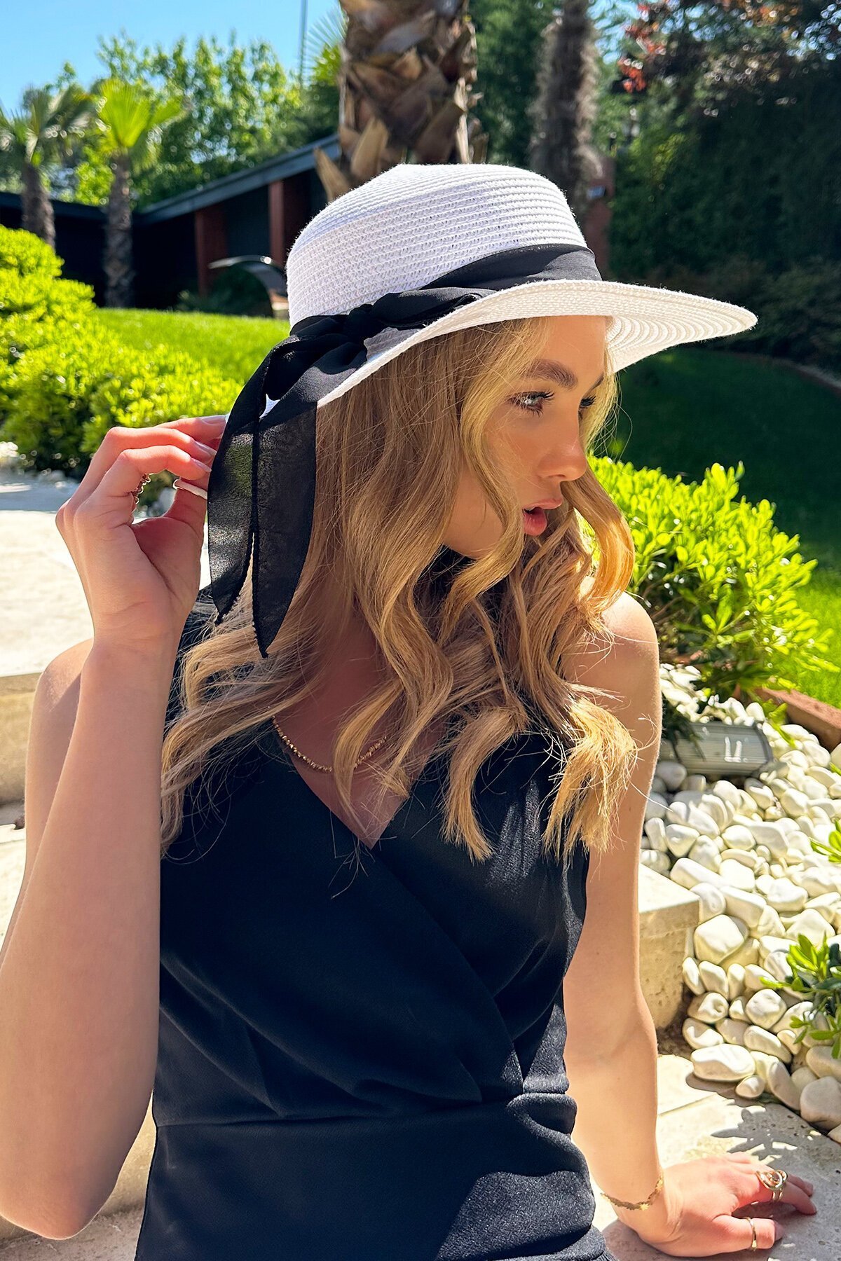 Midi Boy Kurdelalı Şapka