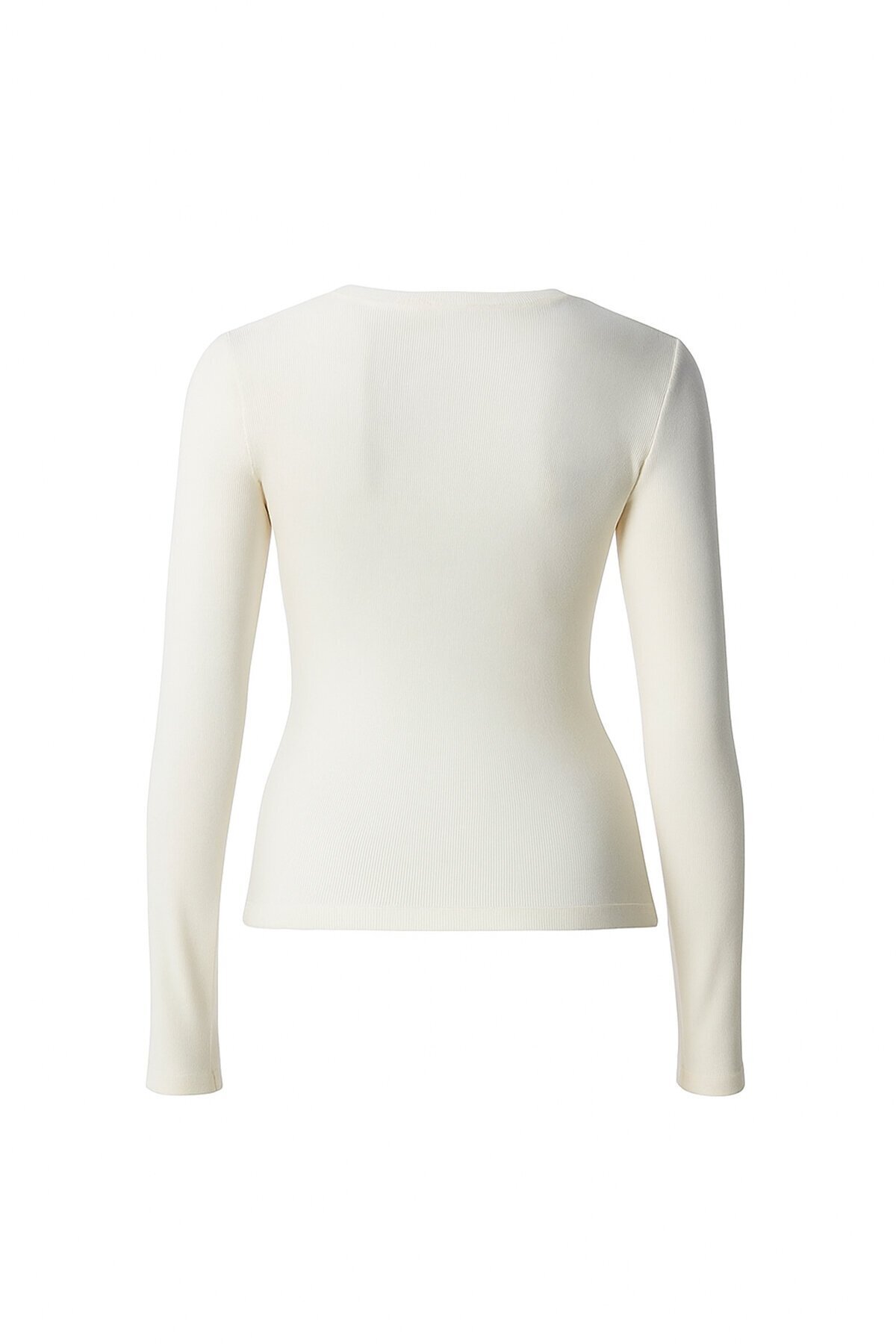 Parmak Detaylı Bisiklet Yaka Basic Bluz