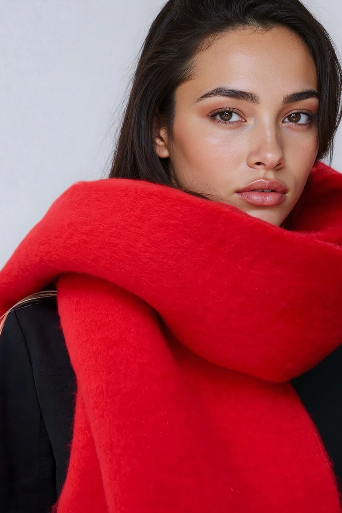 Püskül Detaylı Agnora Triko Şal