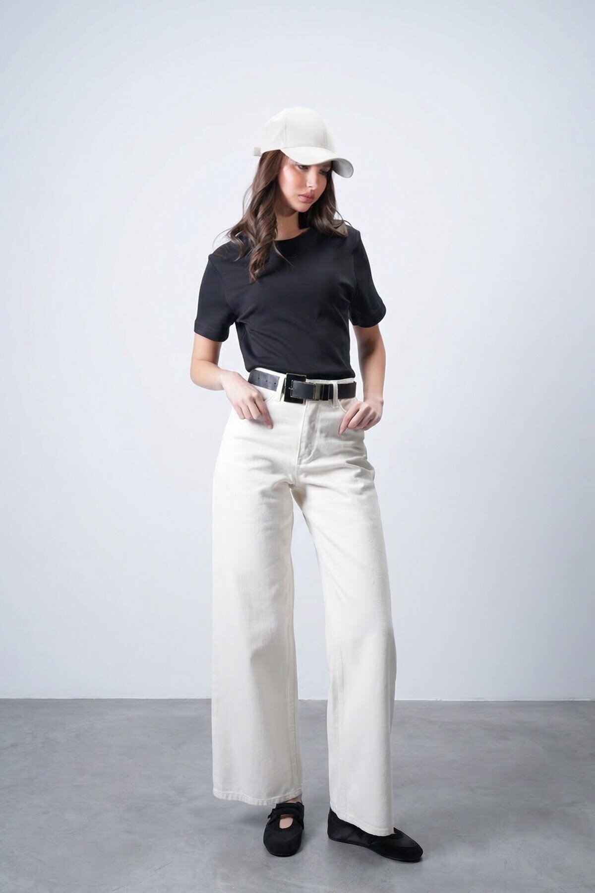 5 Cepli Yüksek Bel Palazzo Jean