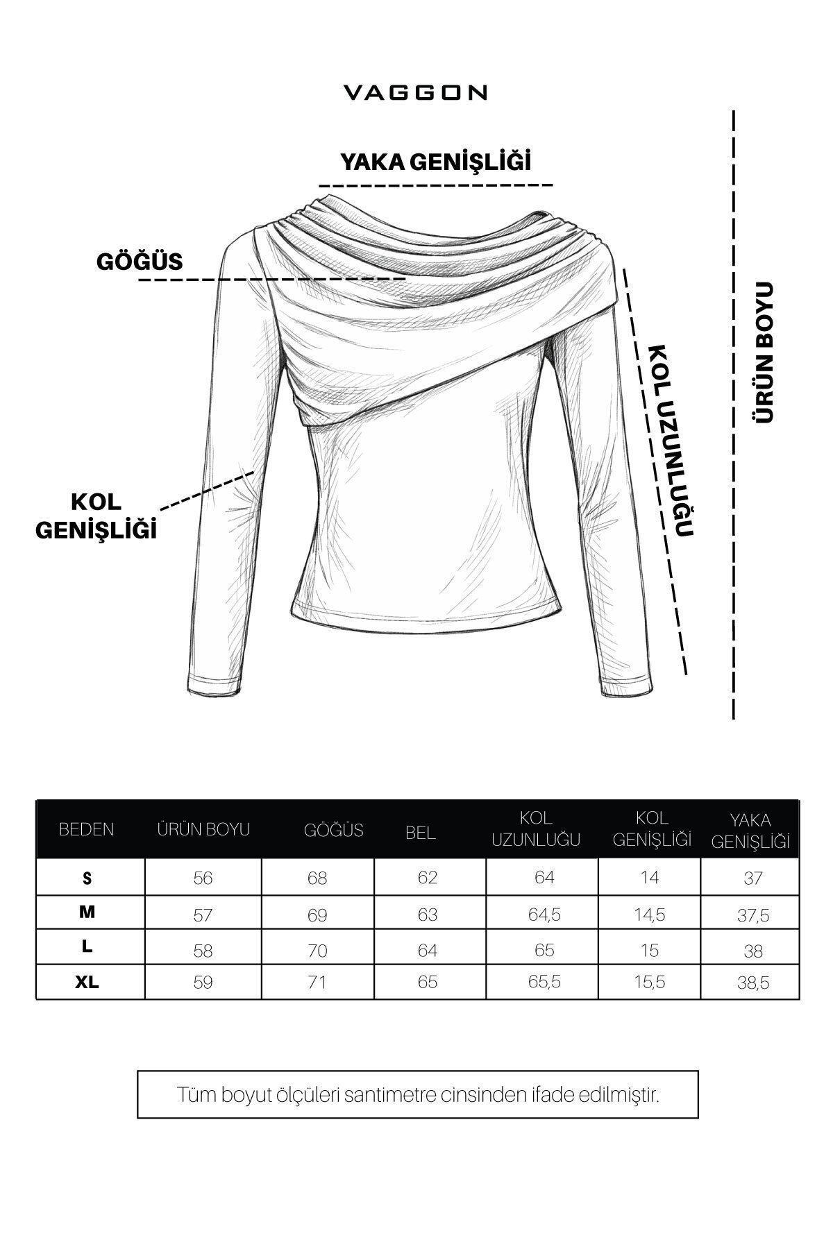 Siyah Asimetrik Likralı Bluz