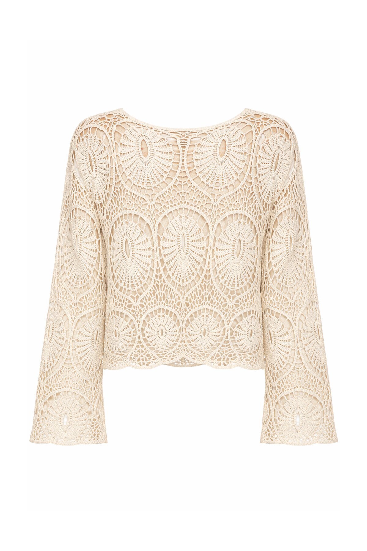 Bej Örgü Premium Kazak