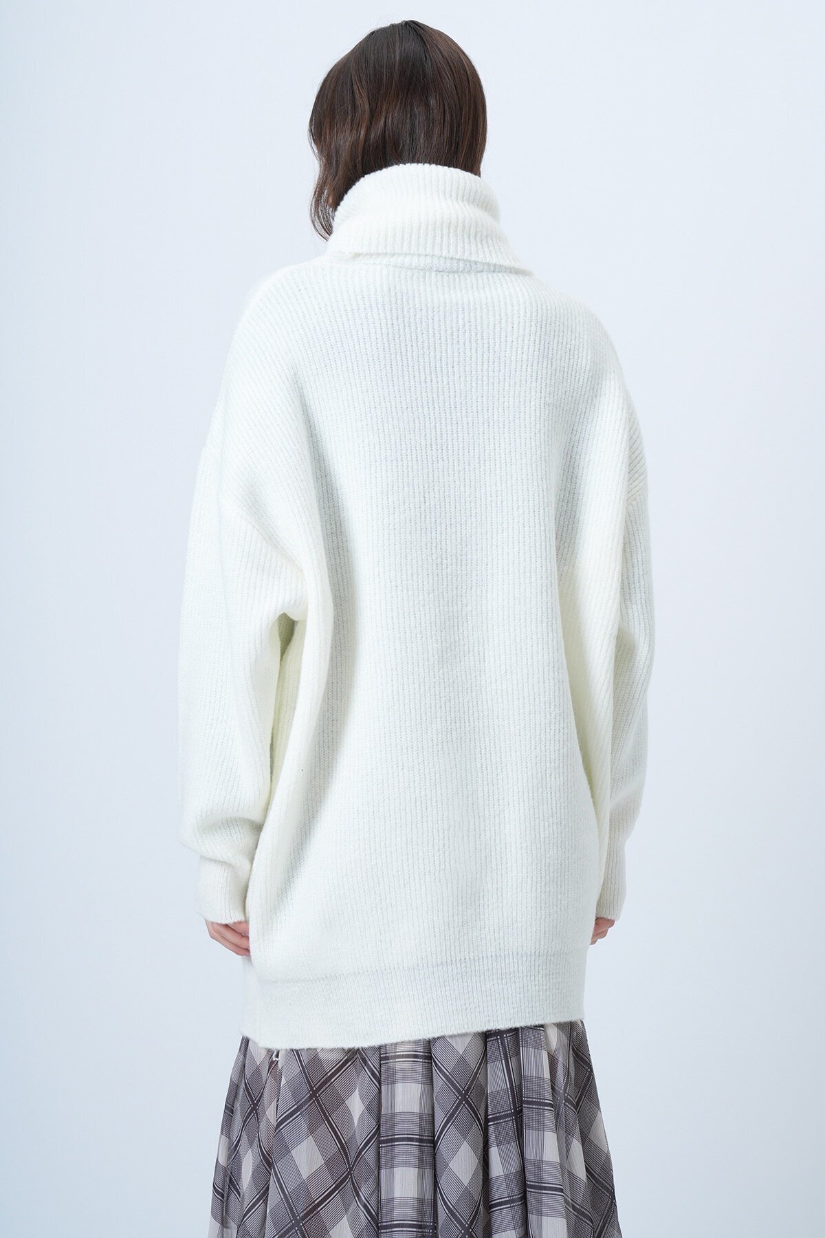 Boğazlı Fitilli Triko Kazak