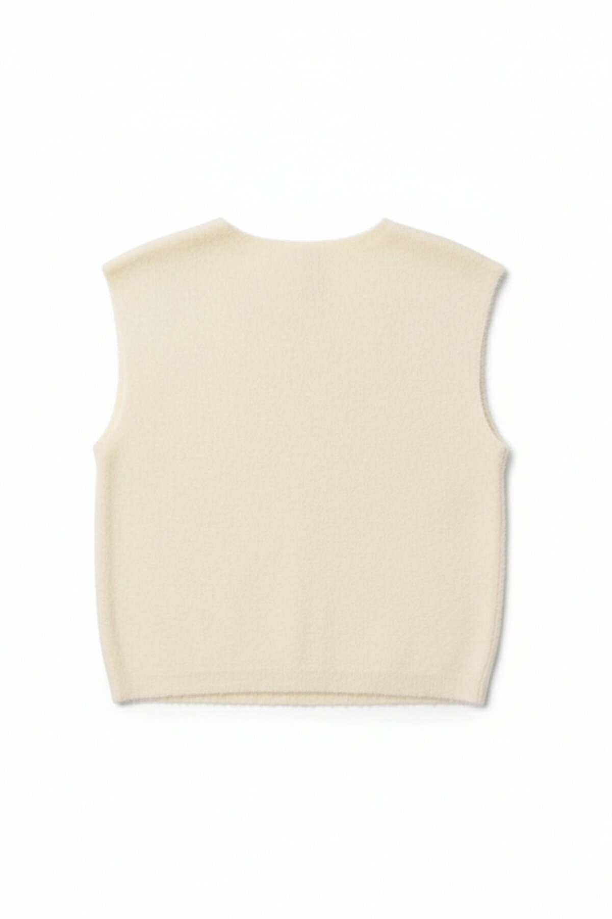 Çift Cepli Gold Düğmeli Yumoş Yelek