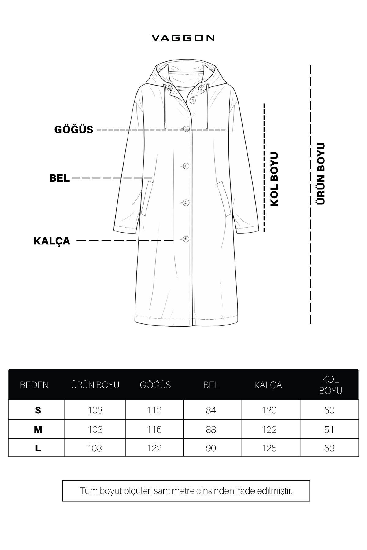 Çift Cepli Kapüşonlu Beli Bağlamalı Düğme Kapamalı Astarlı Trençkot