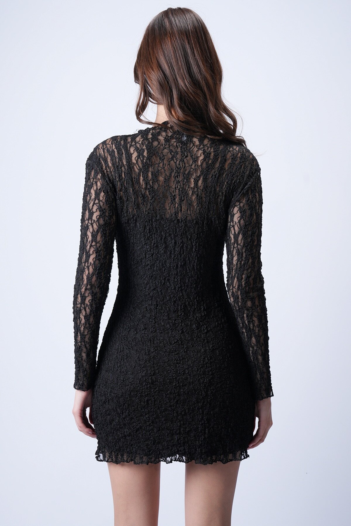 Dantelli Mini Elbise