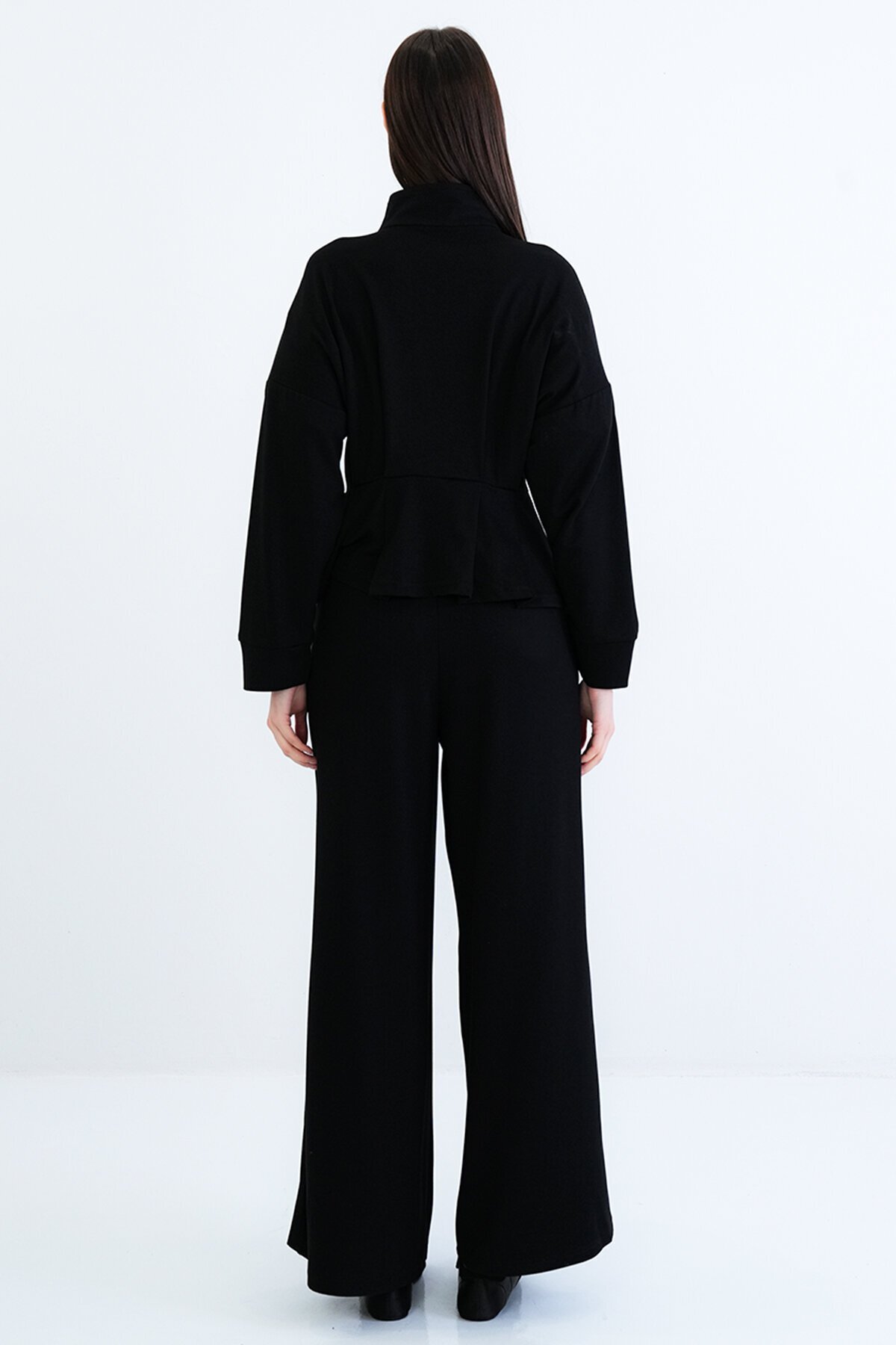 Fermuarlı Sweatshirt Ve Beli Lastikli Pantolon Takım