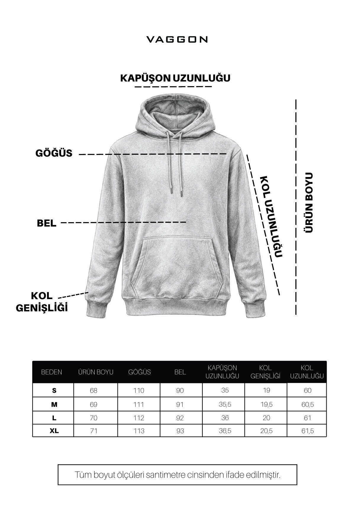 Gri Kapüşonlu Sweatshırt