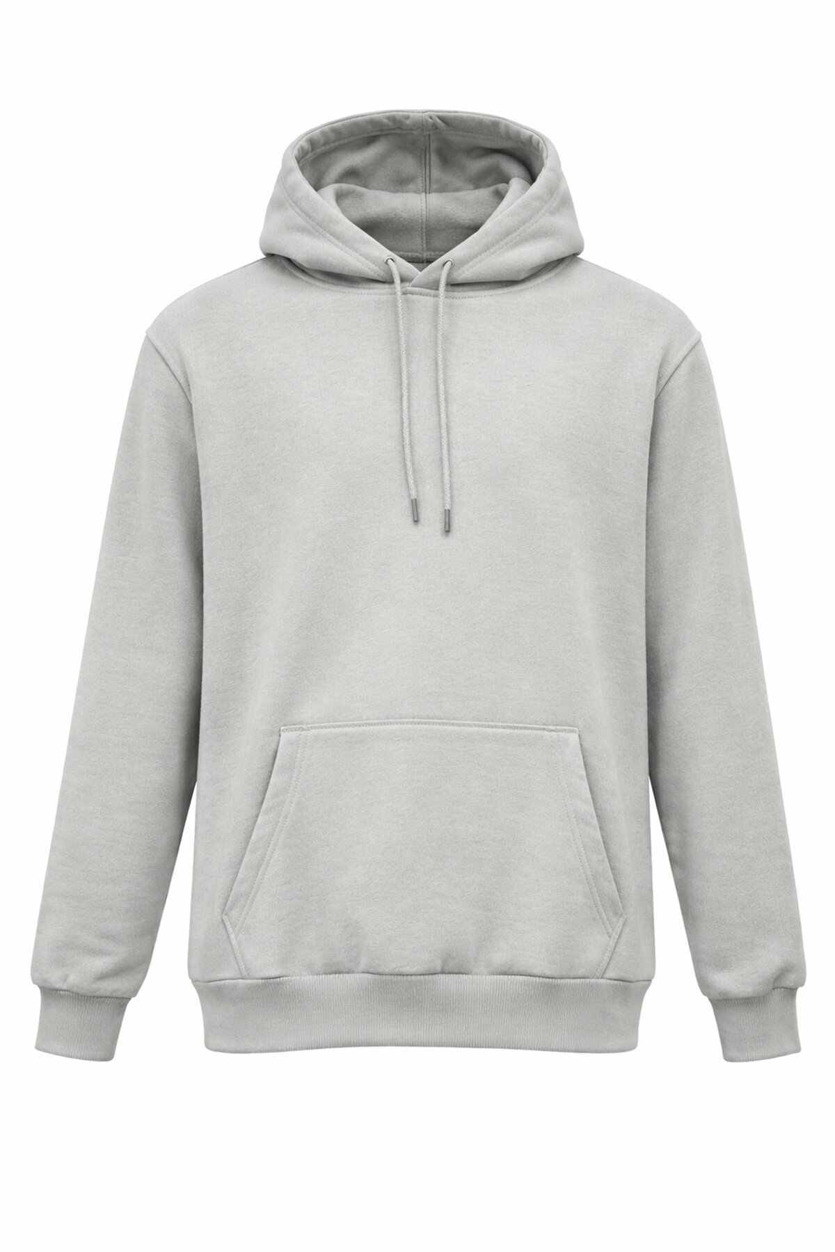 Gri Kapüşonlu Sweatshırt