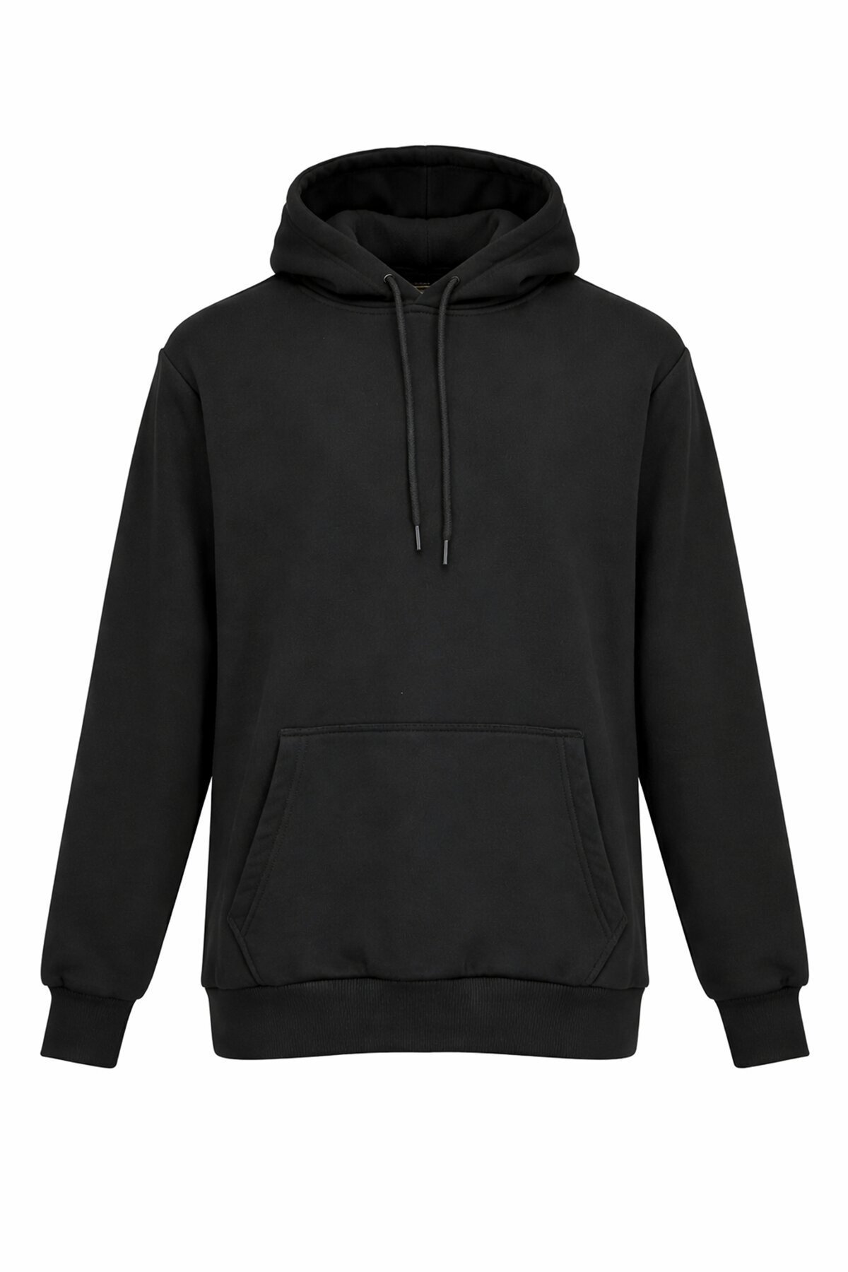 Siyah Kapüşonlu Sweatshırt