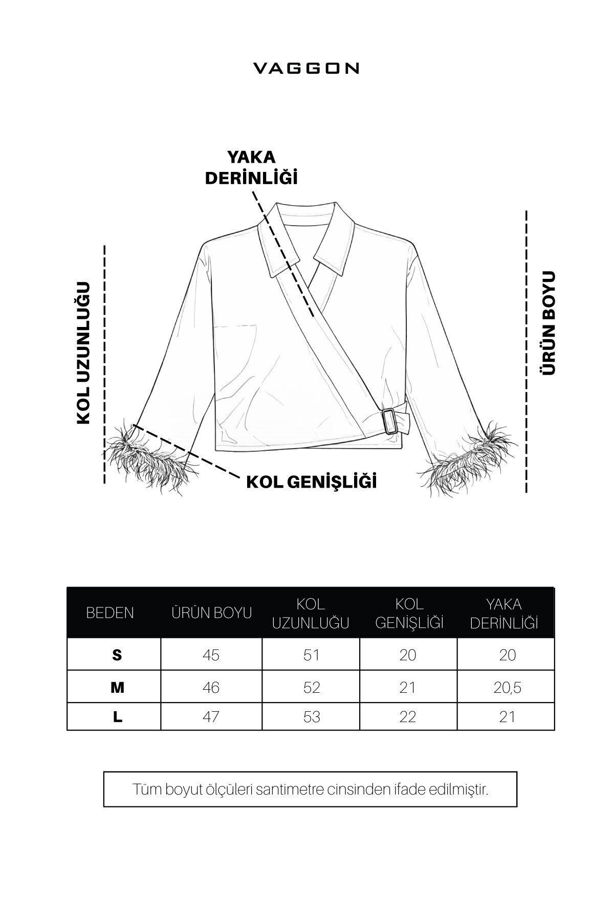 Siyah Kruvaze Püsküllü Bluz