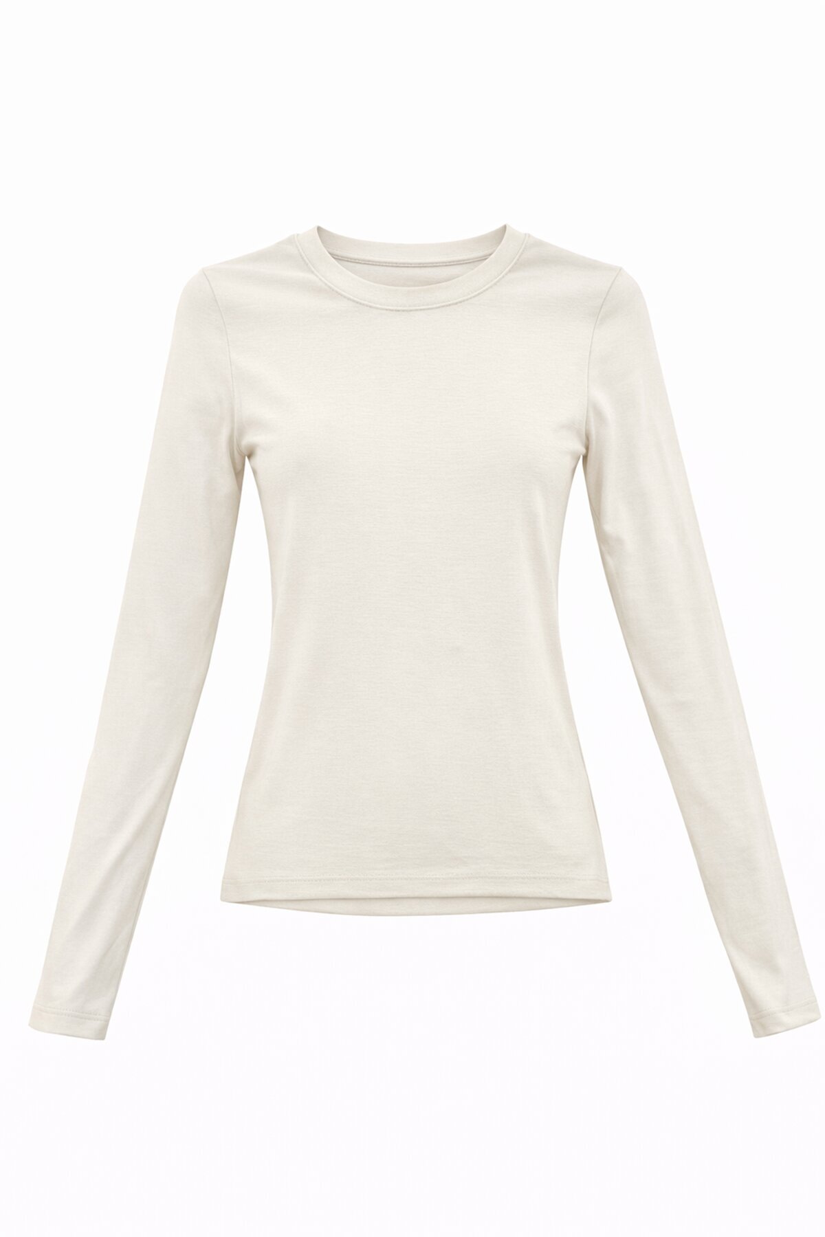 Likralı Uzun Kollu Bluz