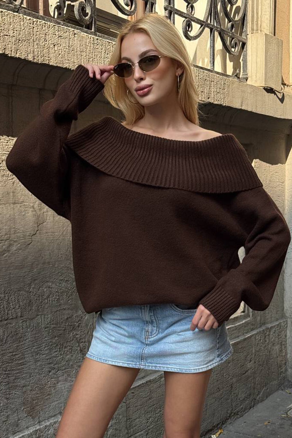 Madonna Yaka Uzun Kollu Triko Kazak