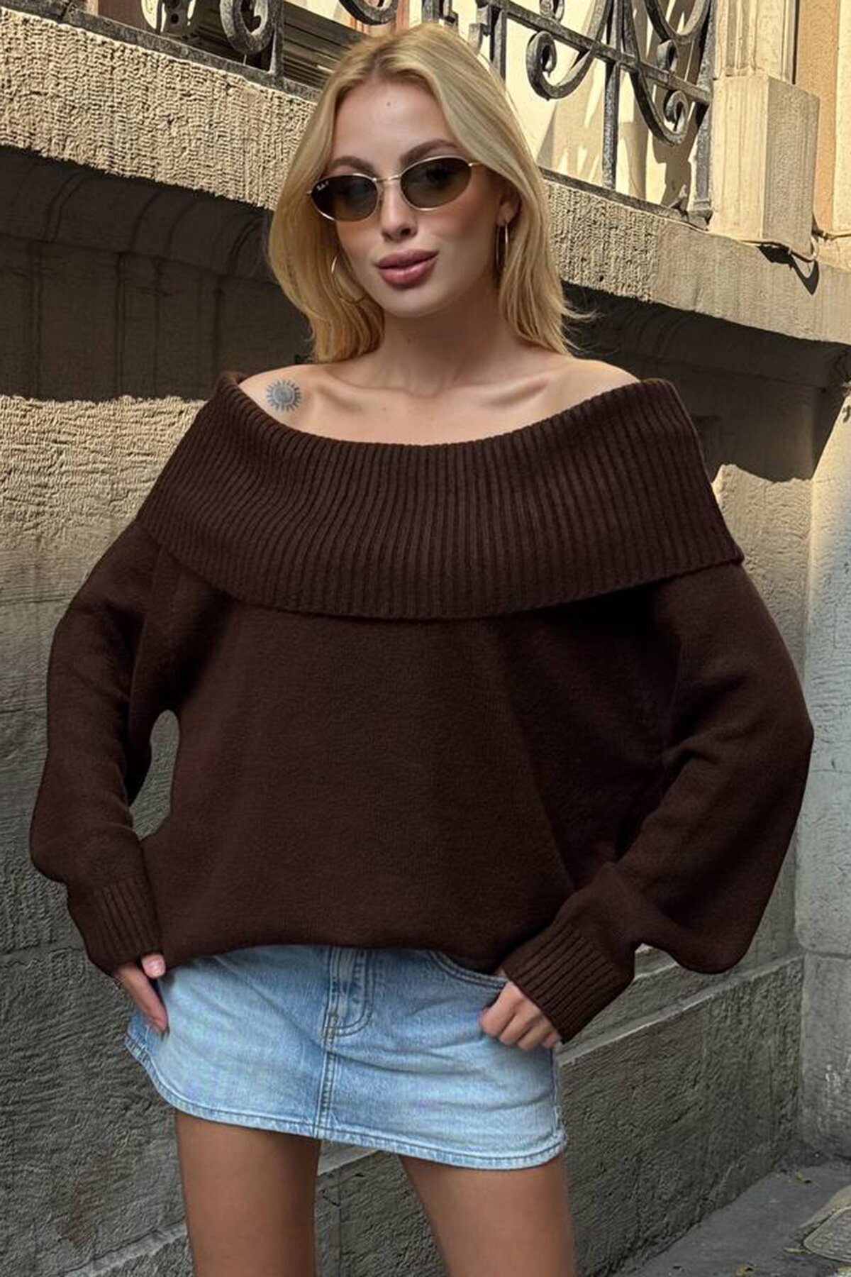 Madonna Yaka Uzun Kollu Triko Kazak