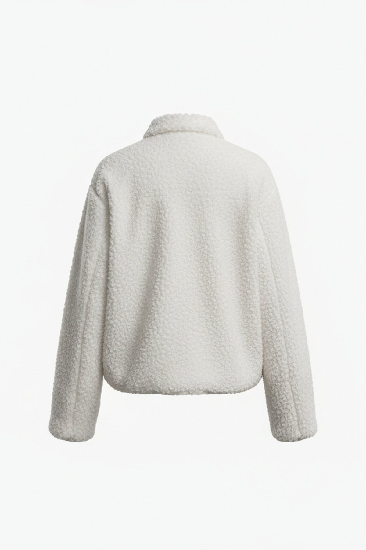 Önü Düğmeli Tüylü Ceket