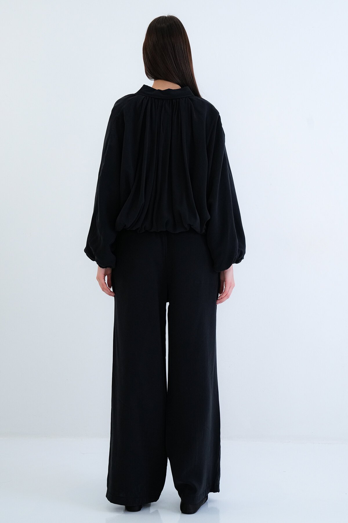 Oversize Hırka Ve Lastikli Pantolon Takım