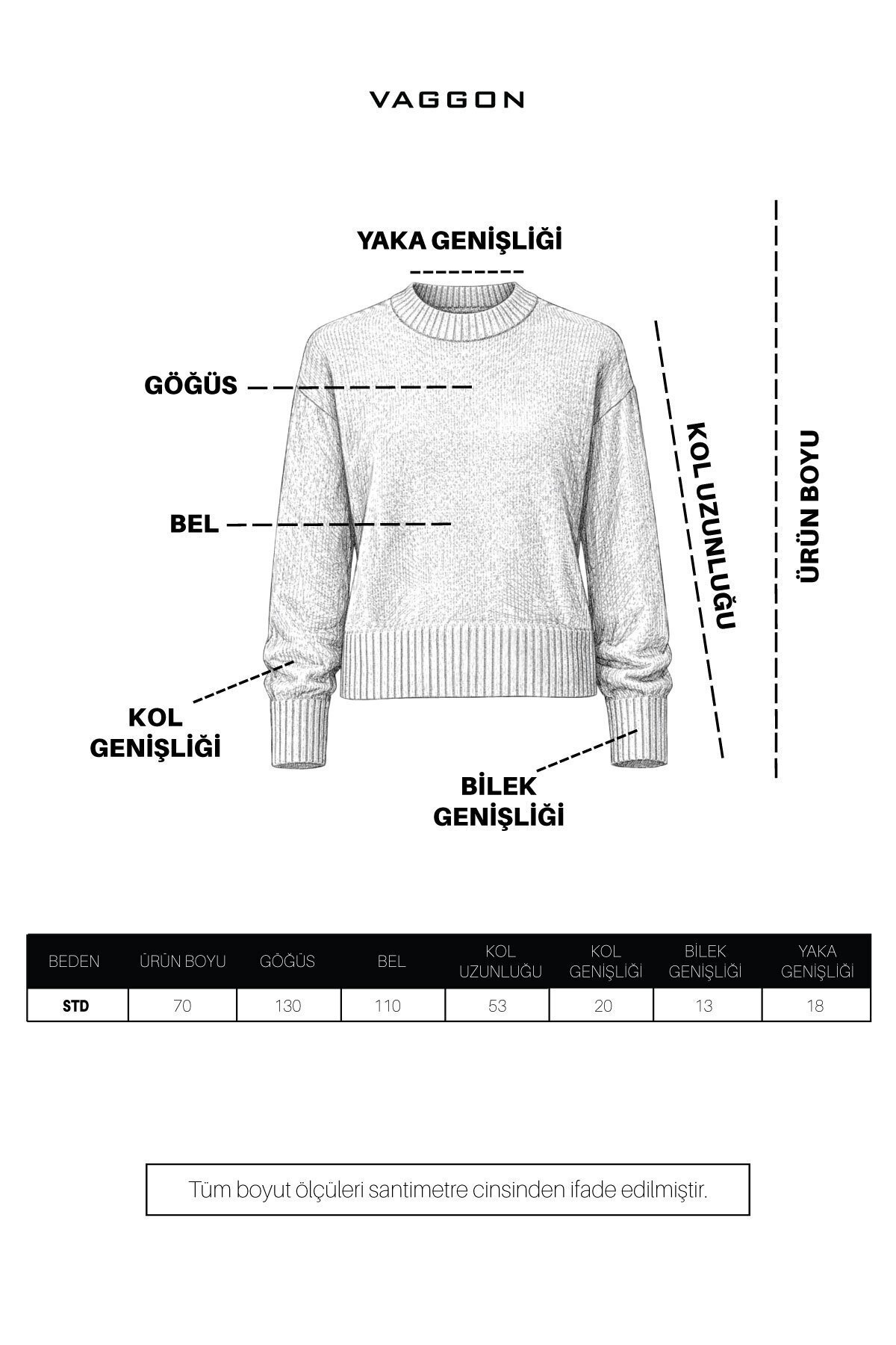 Krem Ribanalı Triko Kazak