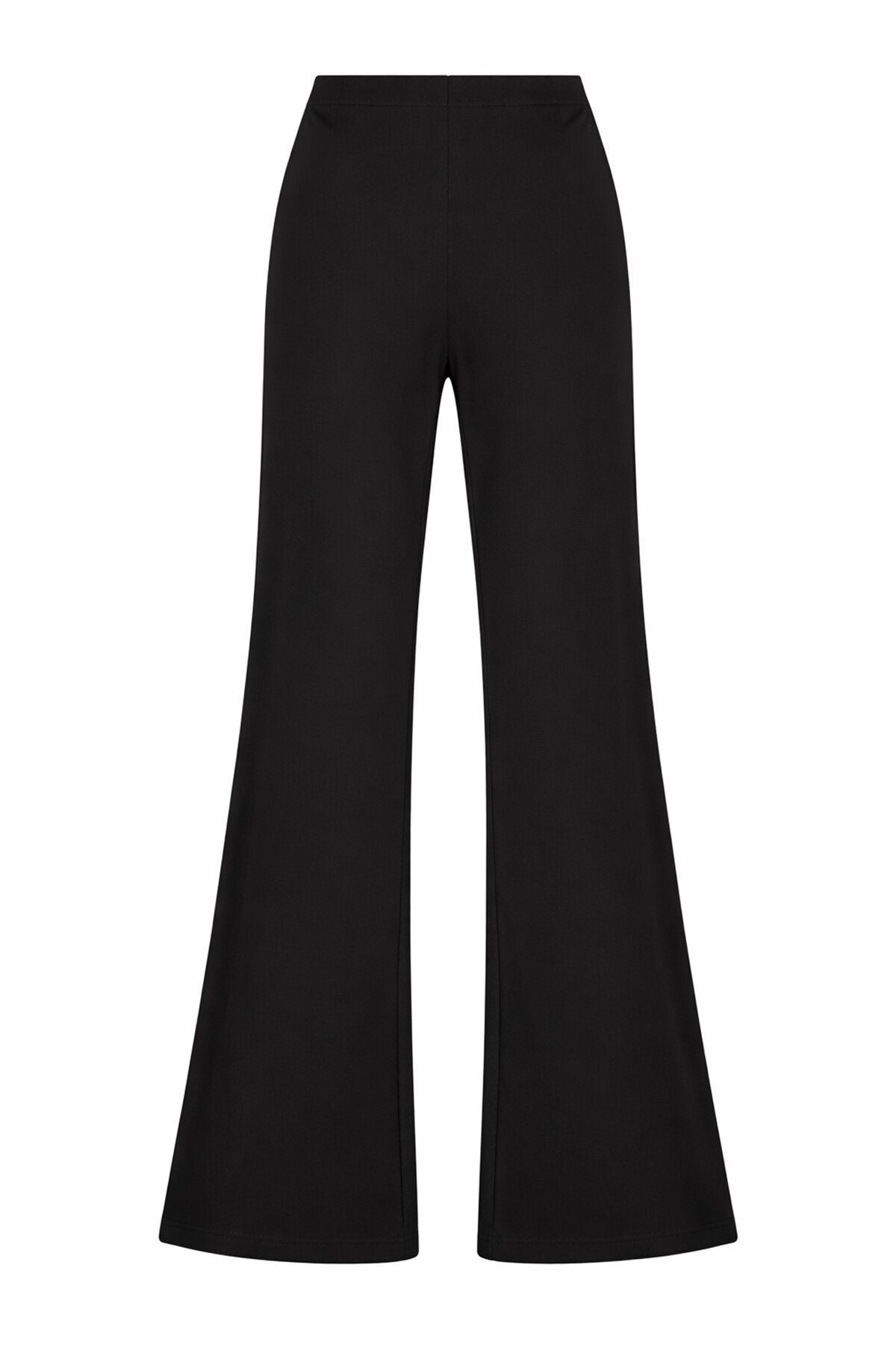 Siyah Likralı Modal Pantolon