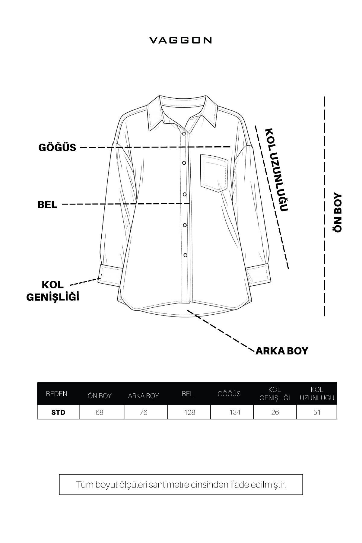 Camel Tek Cepli Oversize Gömlek