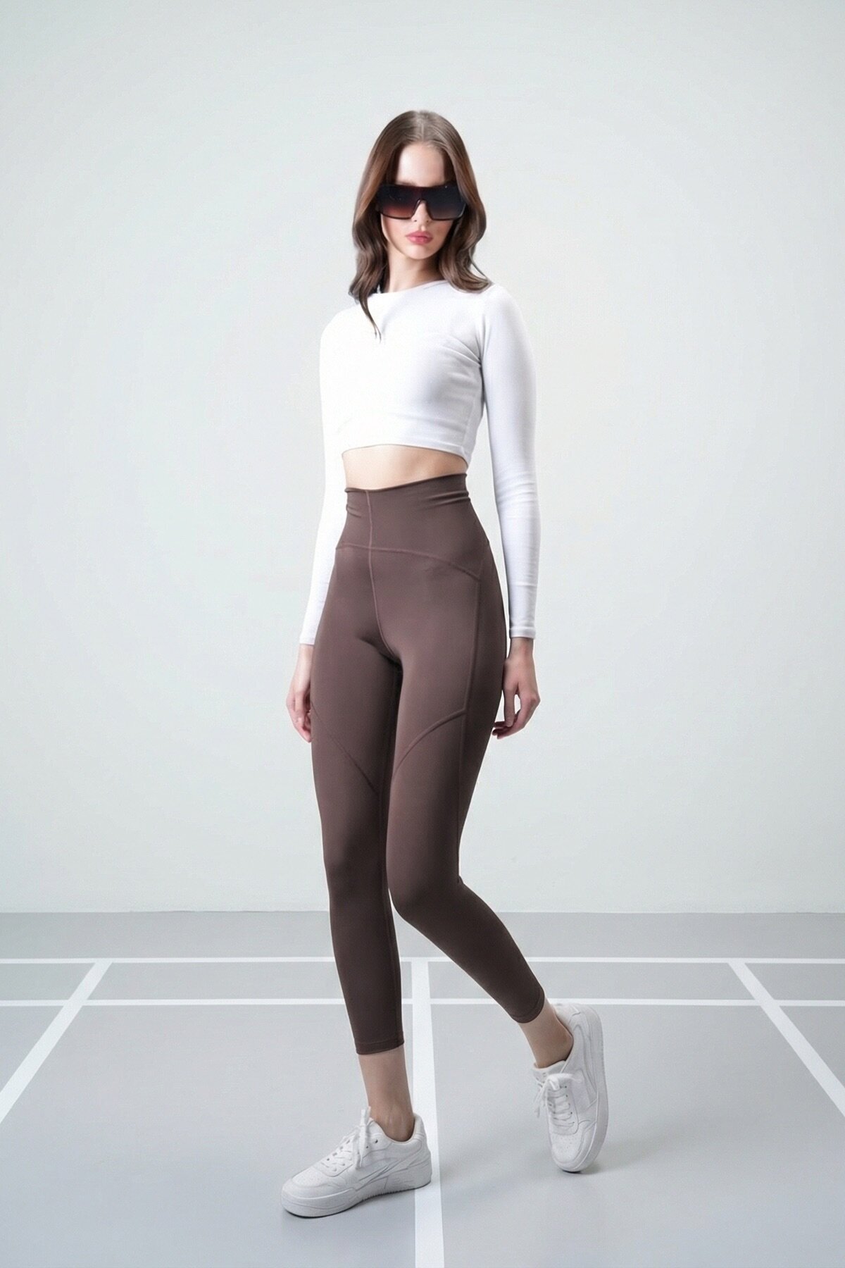 Kahverengi Toparlayıcı Tayt